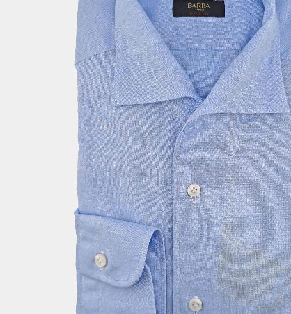 Camicia Barba uomo IFU95 0154109 azzurra IFU95 0154109 2 BARBA