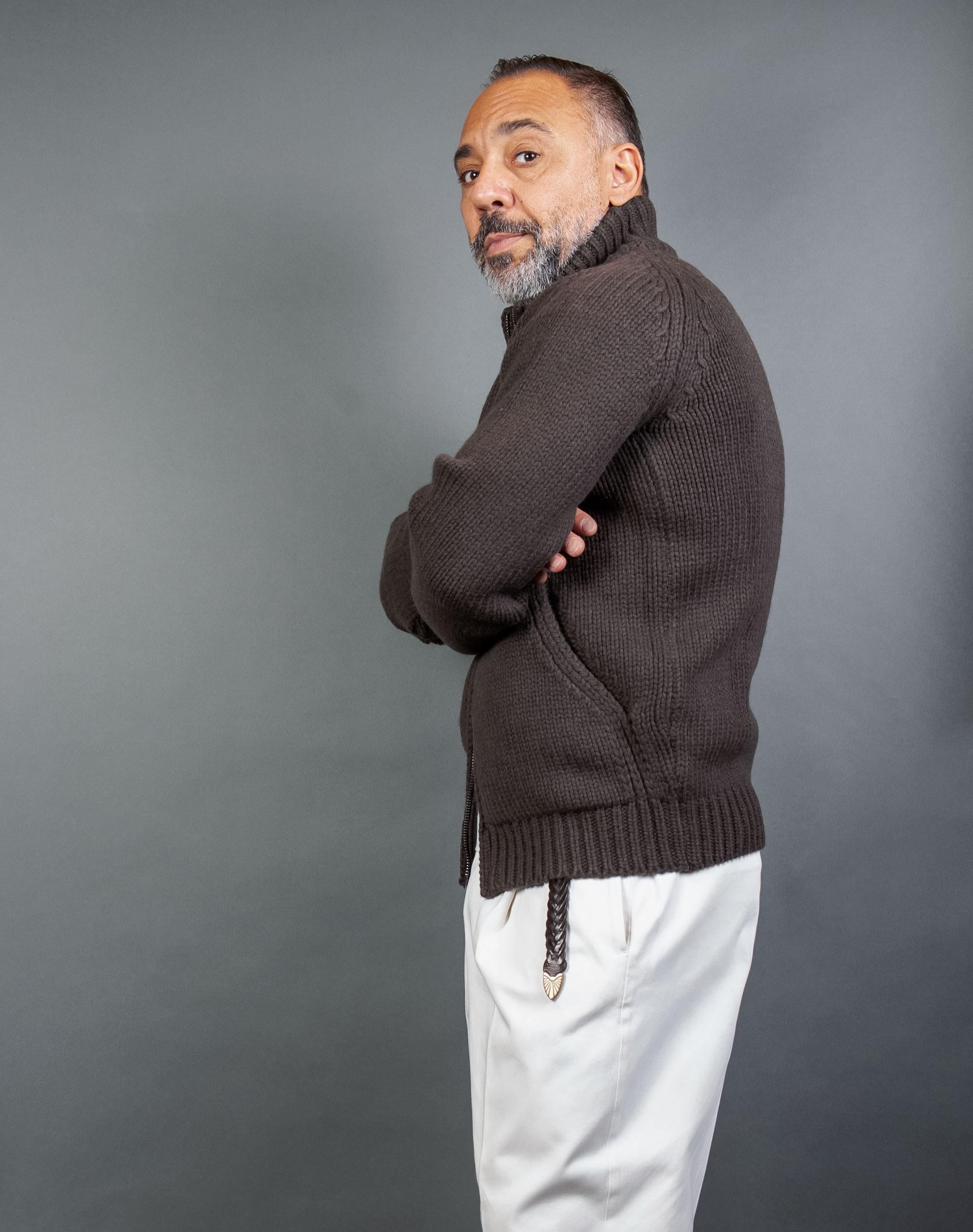 Cardigan OFFICINE uomo SASA Moro SASA 4319 MORO OFFICINE