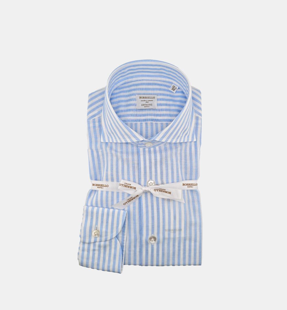 Camicia BORRIELLO uomo 22028 Celeste 22028 4 BORRIELLO