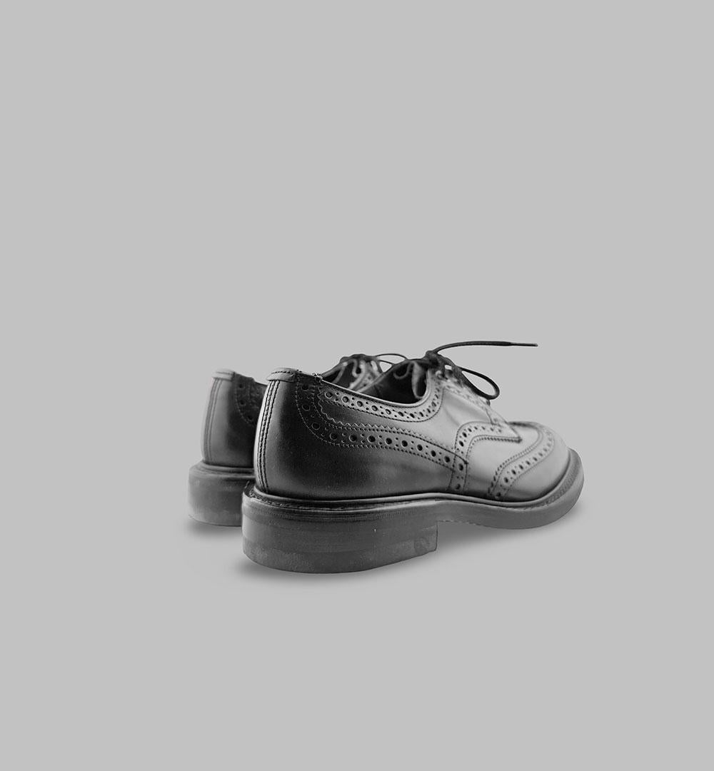 Derby TRICKER'S uomo 5633 331 BURTON Nero 5633/331 BURTON CODA BLACK CALF TRICKER'S