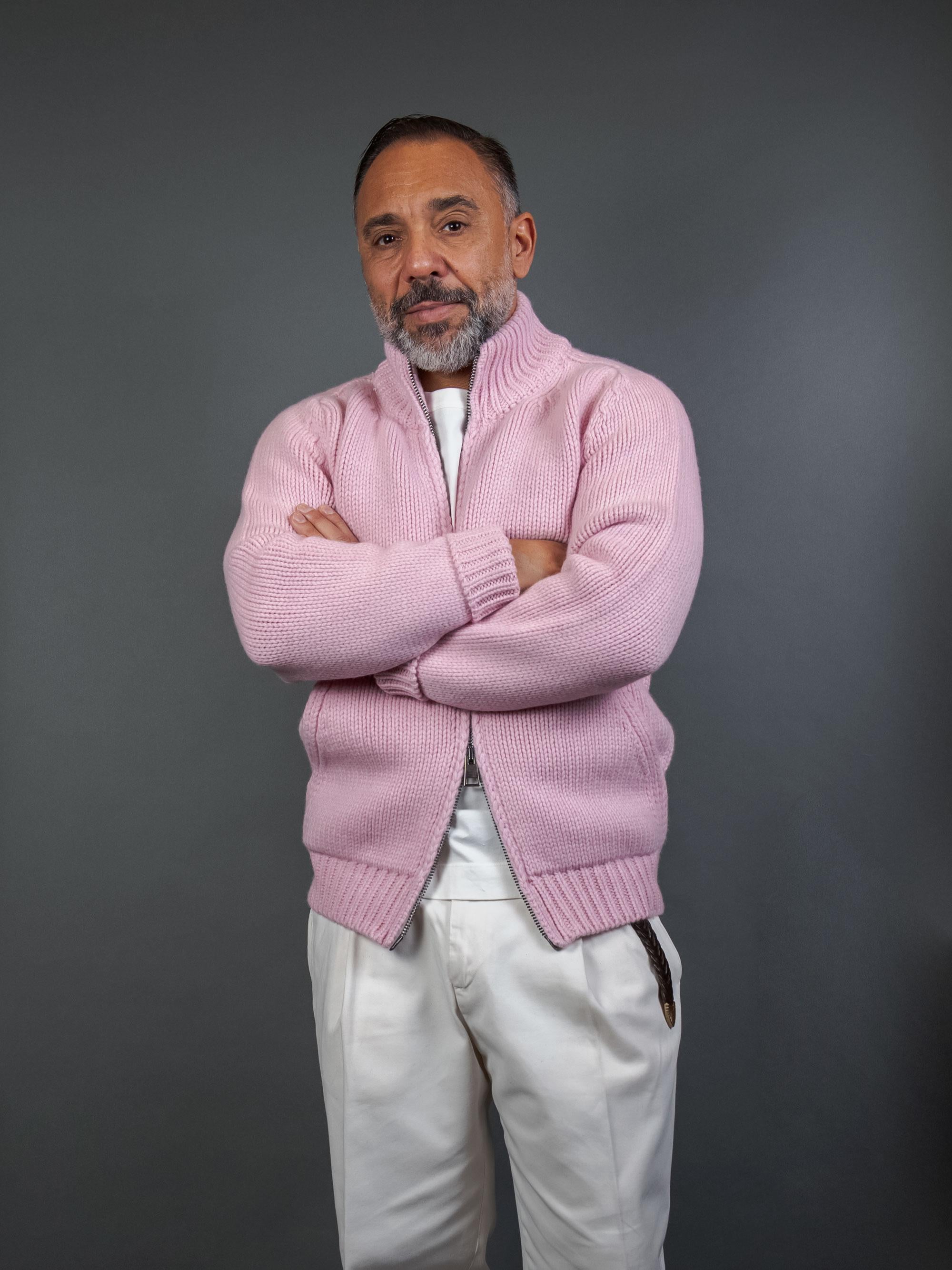 Cardigan OFFICINE uomo SASA Rosa SASA 3761 ROSA OFFICINE