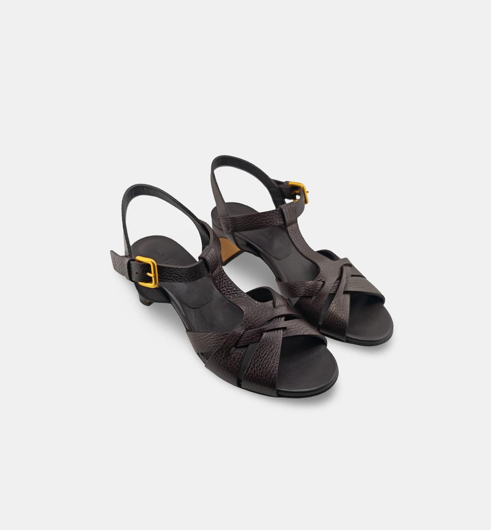Sandali MARA BINI donna Z556 Testa di moro Z556 MARTELLATO MARA BINI