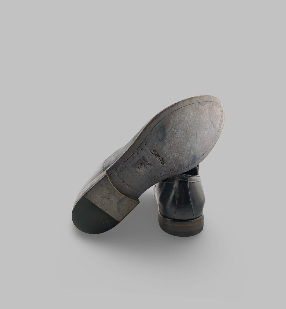 Slip On SHOTO uomo 1133 Nero 1133 WASHED.N SHOTO