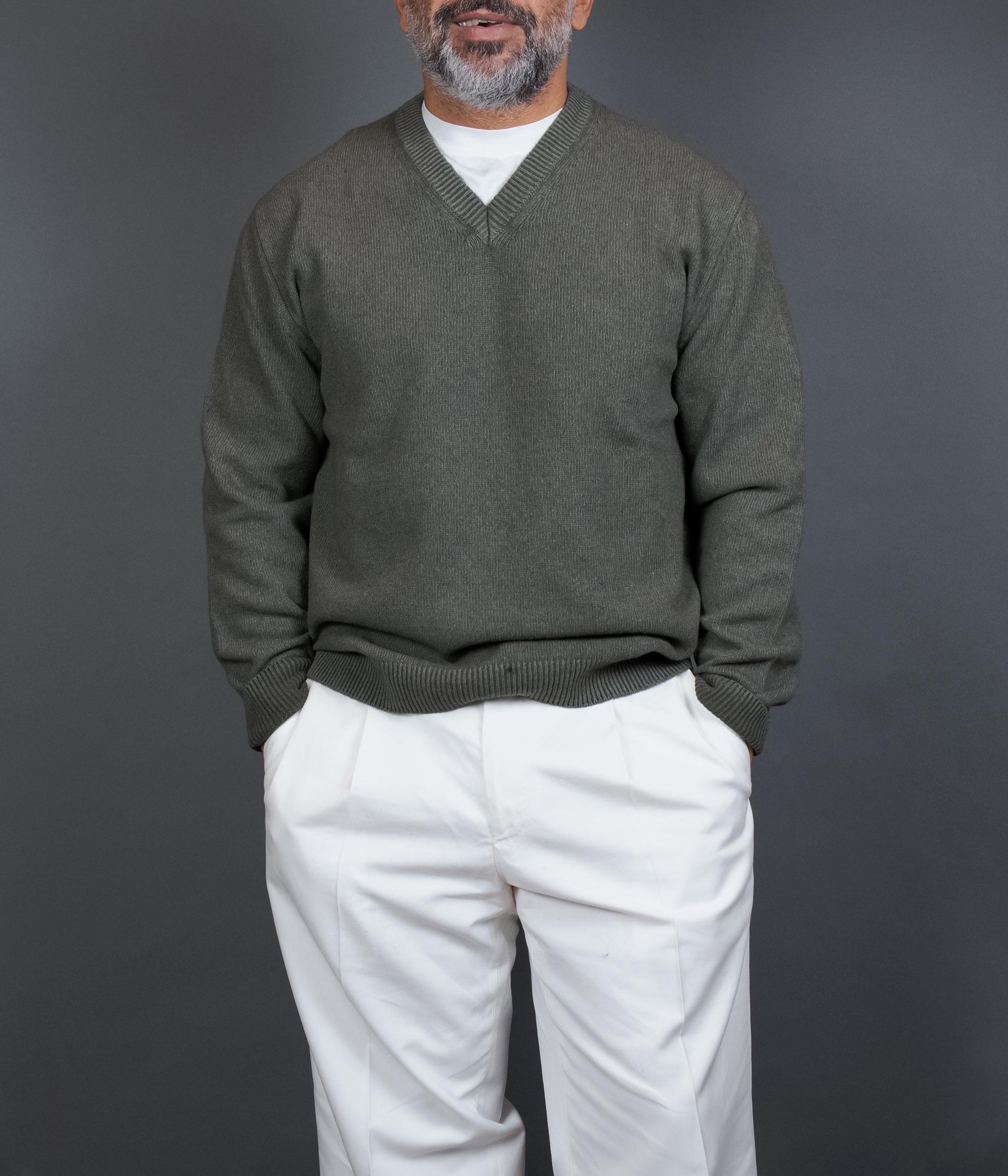 Maglione DANIELE FIESOLI uomo 3381 Verde 3381 041 MILITARE DANIELE FIESOLI