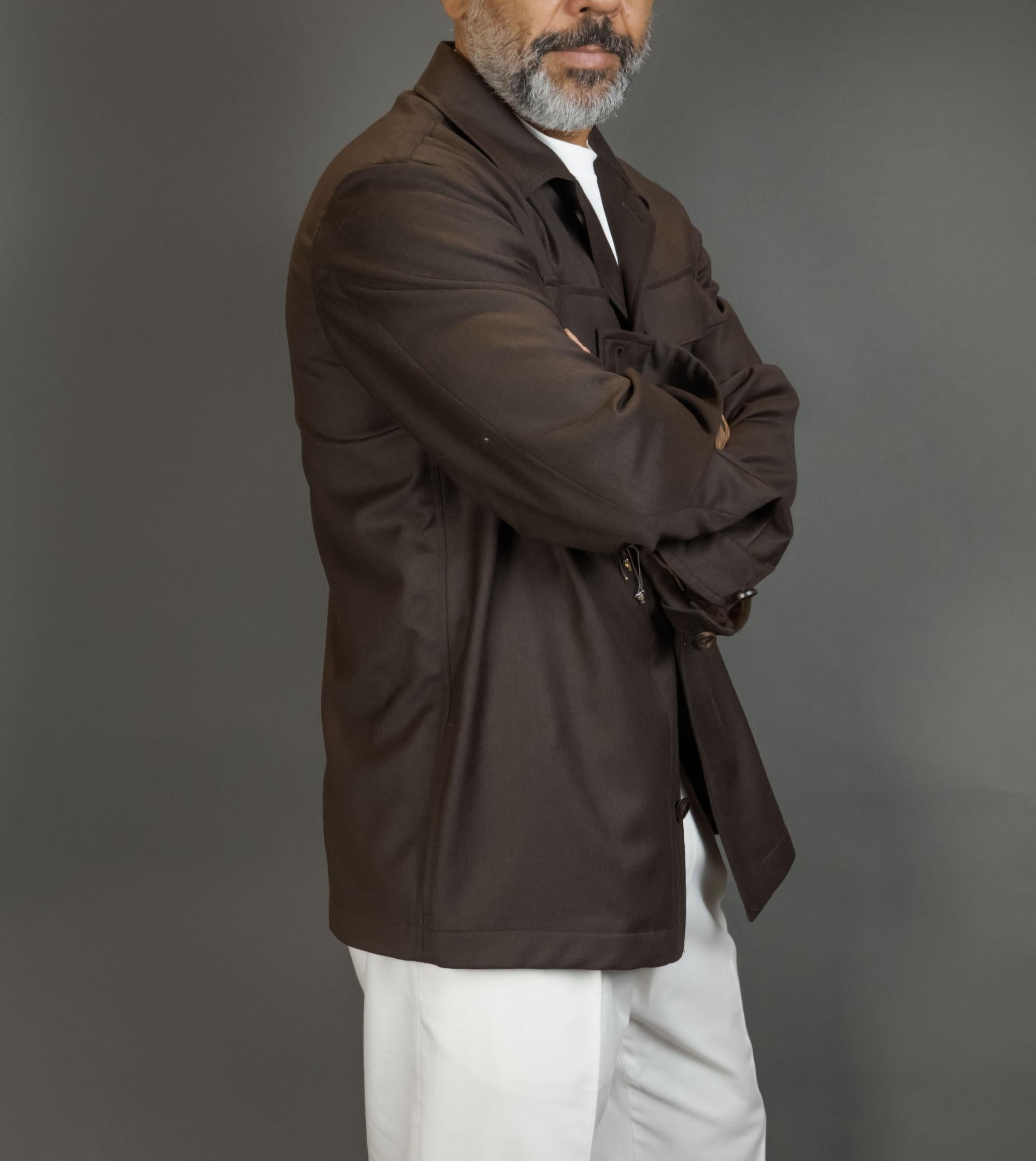 Overshirt LUIGI BIANCHI MANTOVA uomo 2576 Moro 2576 54513 6 MORO LUIGI BIANCHI MANTOVA