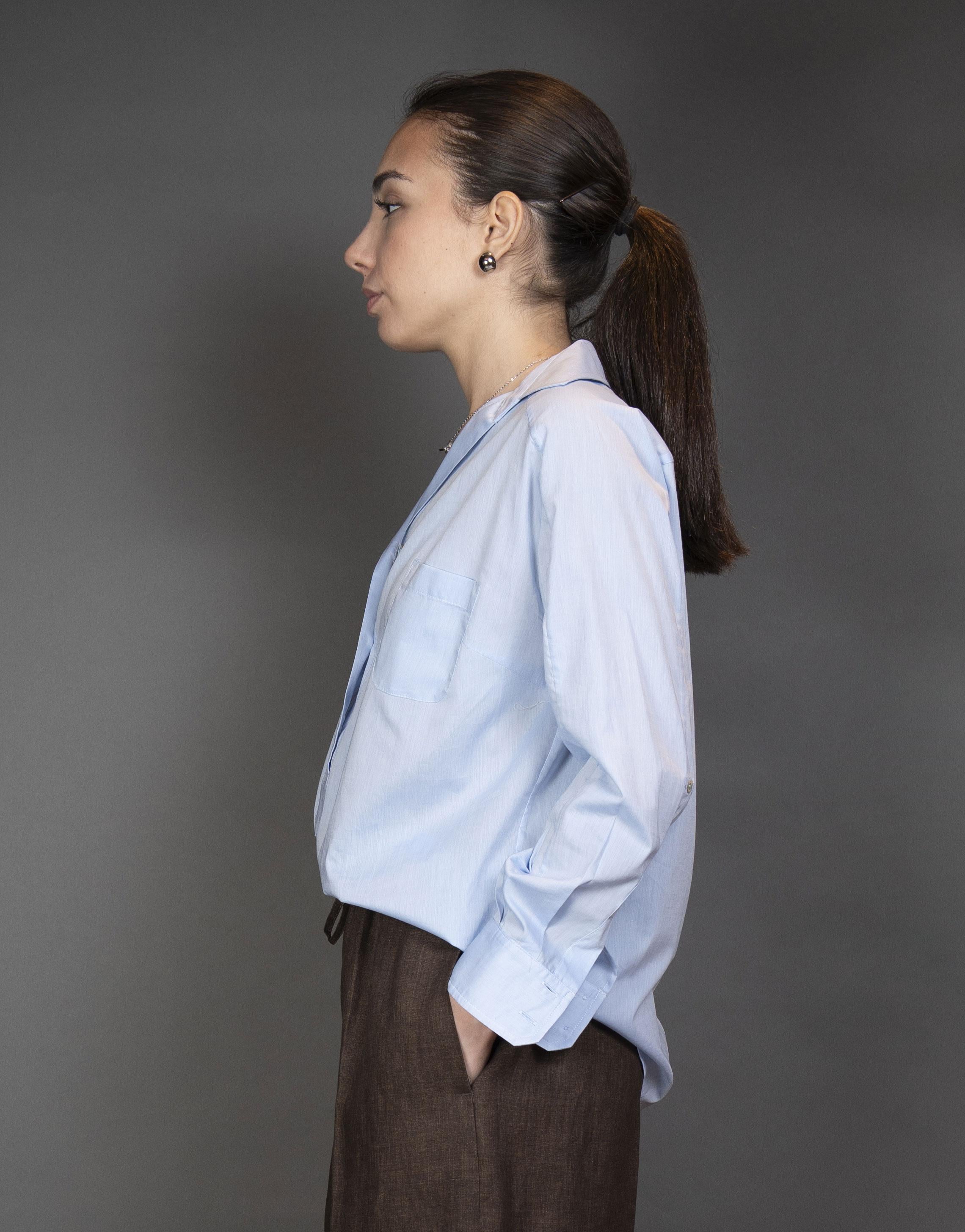 Camicia Barba donna 46011 azzurra 46011 80A BARBA