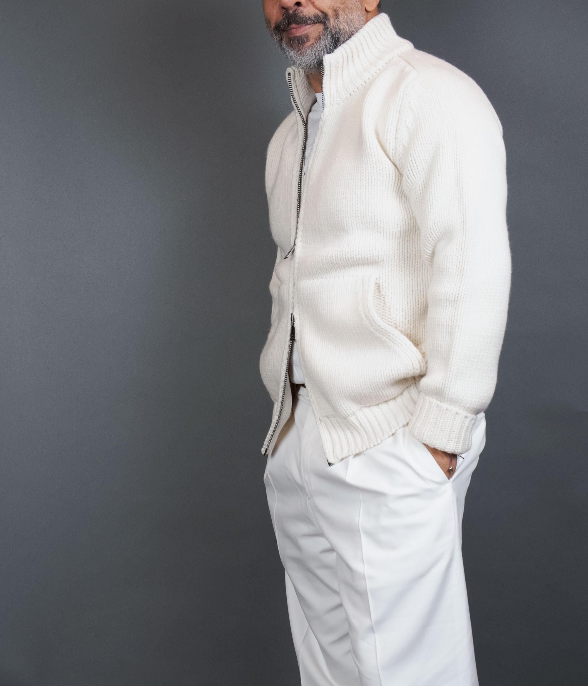 Cardigan OFFICINE uomo SASA Panna SASA 01 PANNA OFFICINE