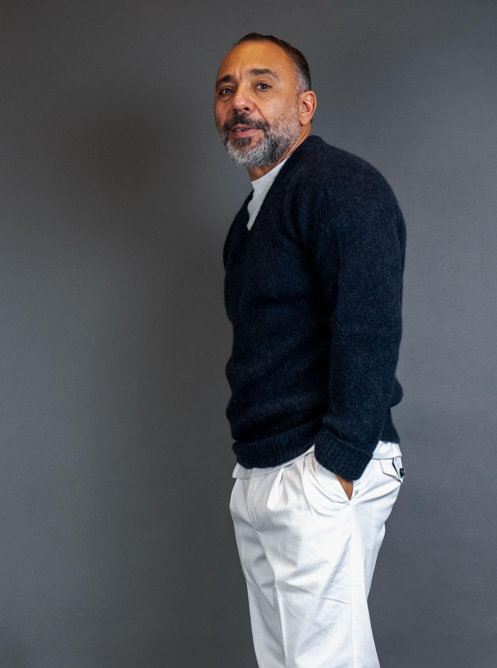 Maglione OFFICINE uomo 303 09 Blu 303 09 401 DEEP BLUE OFFICINE