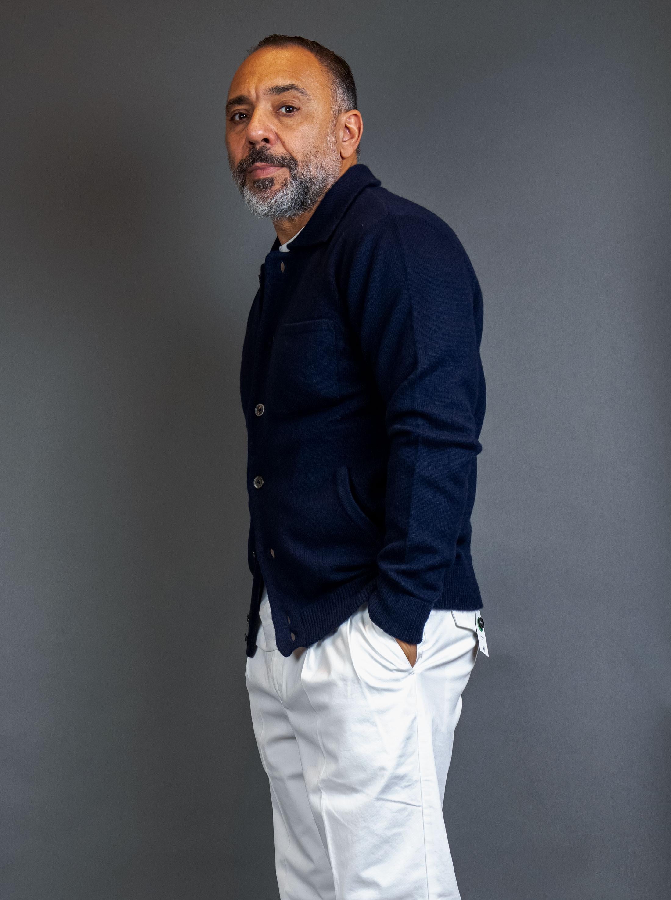 Cardigan Della Ciana uomo 18349 Blu 18349 NAVY Della Ciana