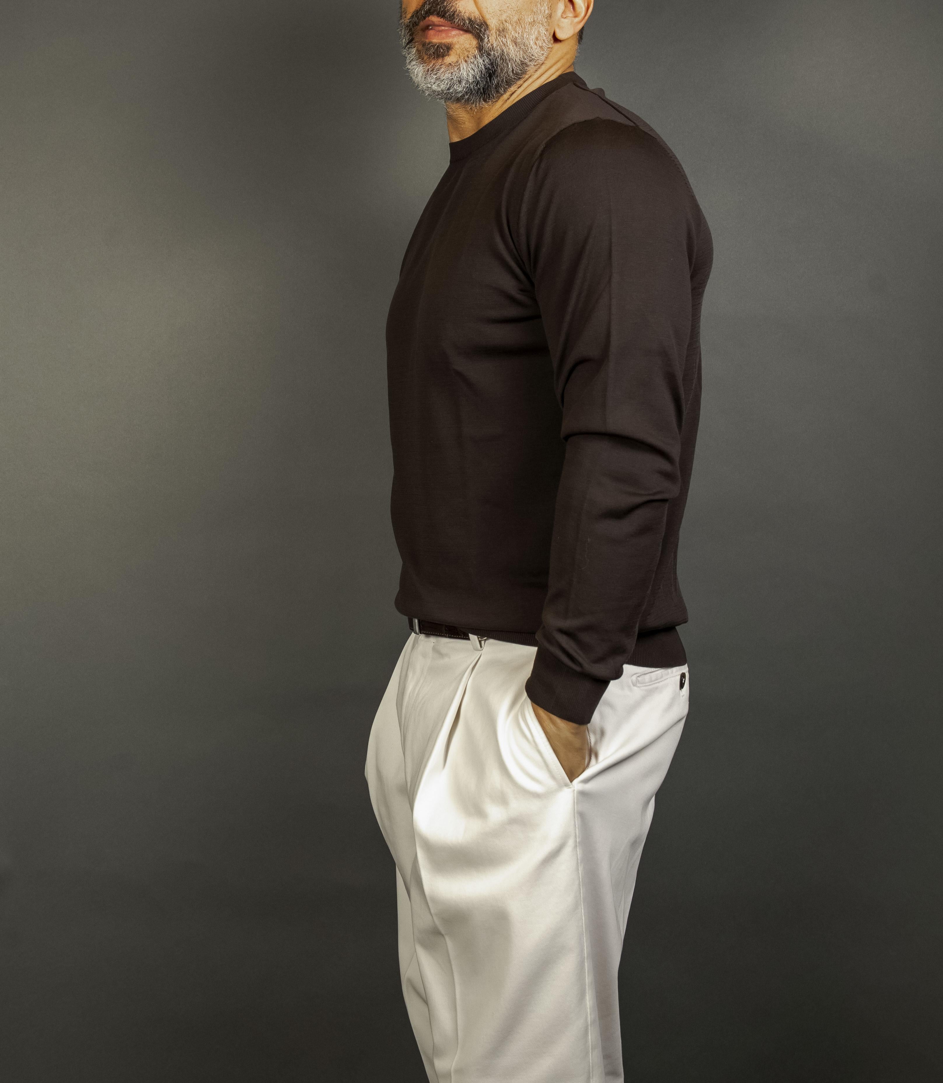 Girocollo Kangra uomo 1004 01 ebano 1004 01 0170 EBANO KANGRA