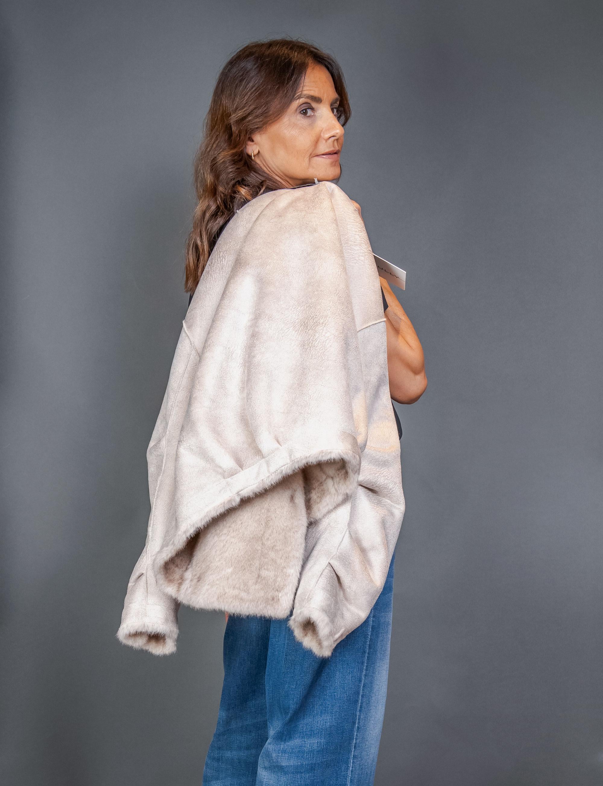 Pelliccia BULLY donna 7222 Beige 7222 COREANO B BULLY