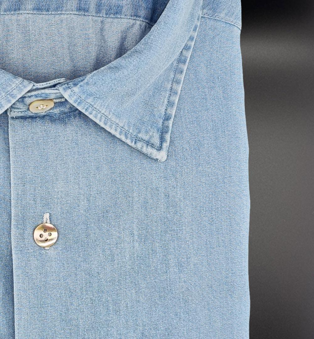 Camicia Giangi uomo 5700 blu medio<BR/> 5700 1 GIANGI