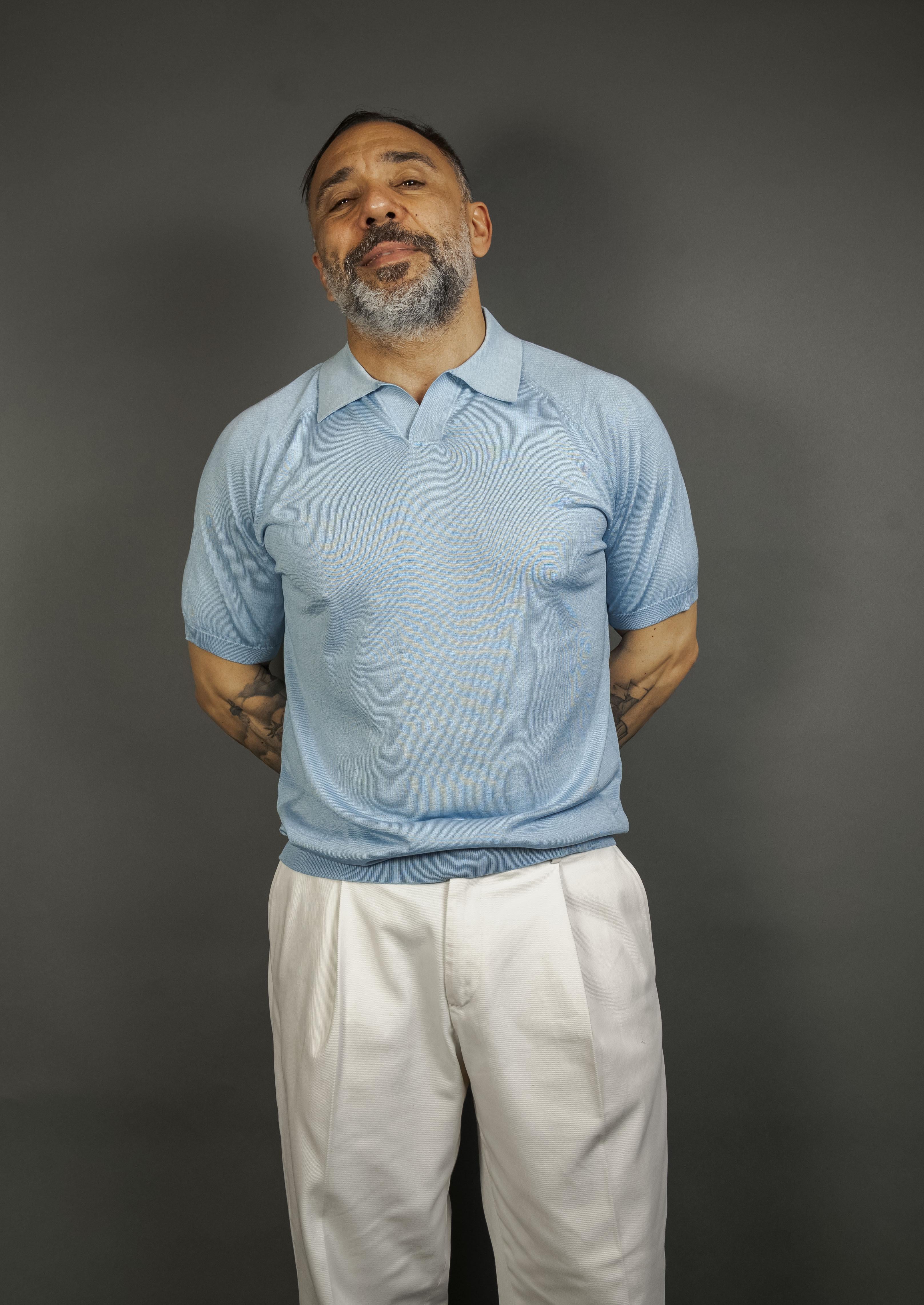 Polo Kangra uomo 1010 23 azzurro 1010 23 050 AZZURRO KANGRA
