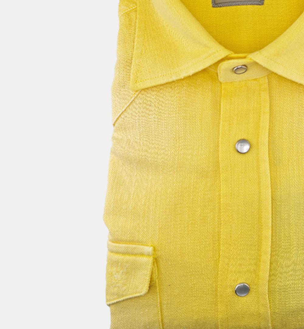 Camicia Sartorio uomo Texas gialla TEXAS 445914002 SARTORIO