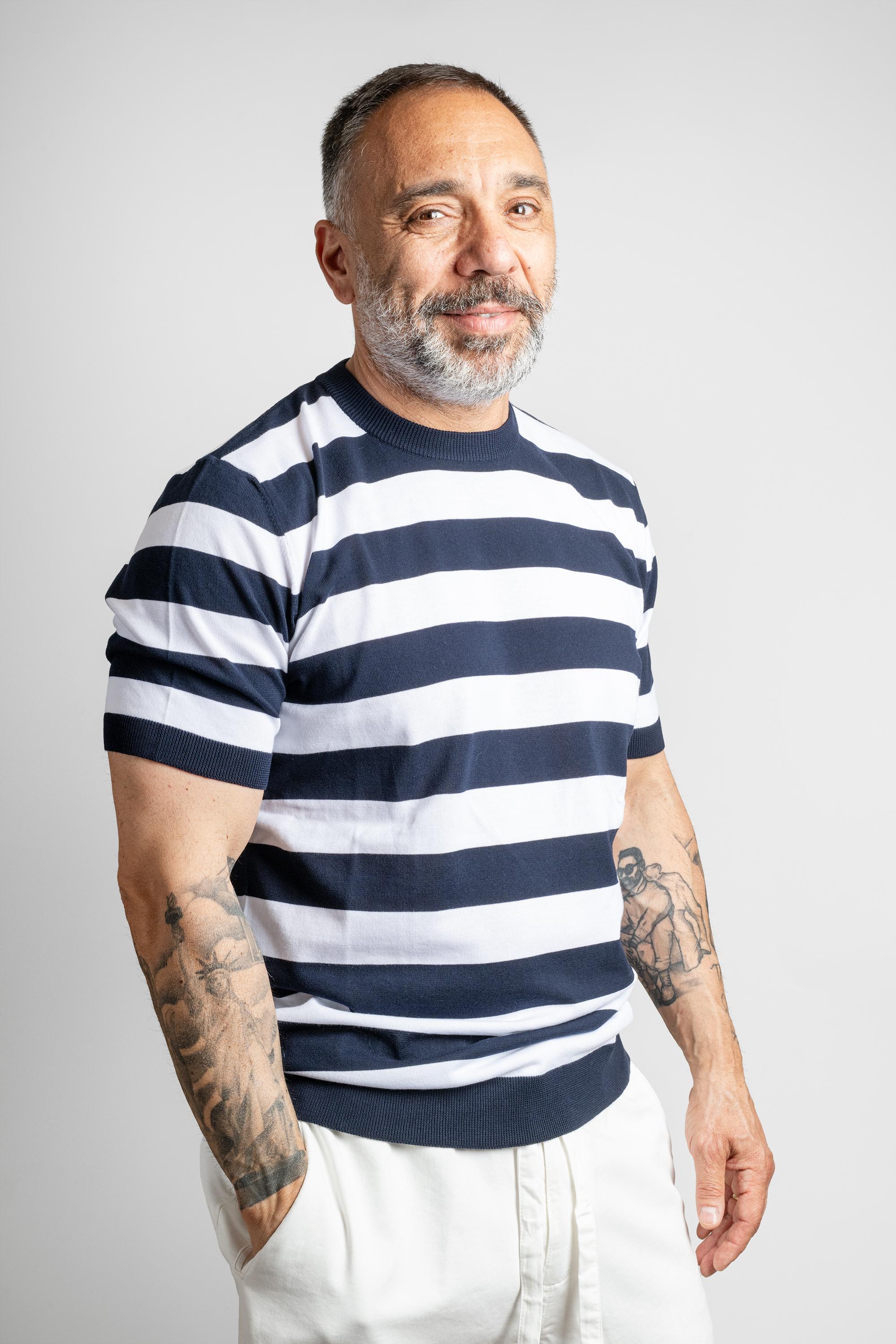 T-shirt KANGRA uomo GIROCOLLO 3033 21 Blu GIROCOLLO 3033 21 038 KANGRA