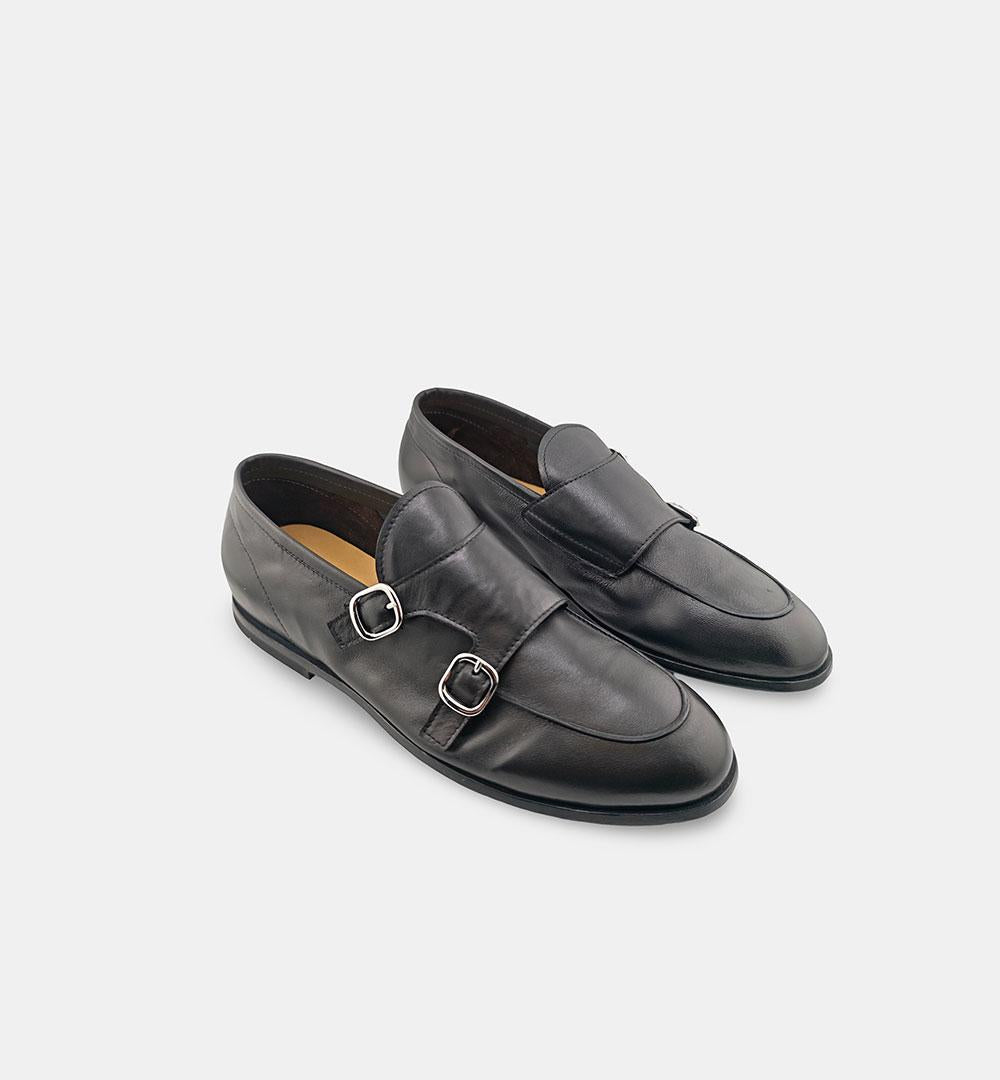 Doppia fibbia Green George uomo 1015 nere 1015 MANAUS GREEN GEORGE
