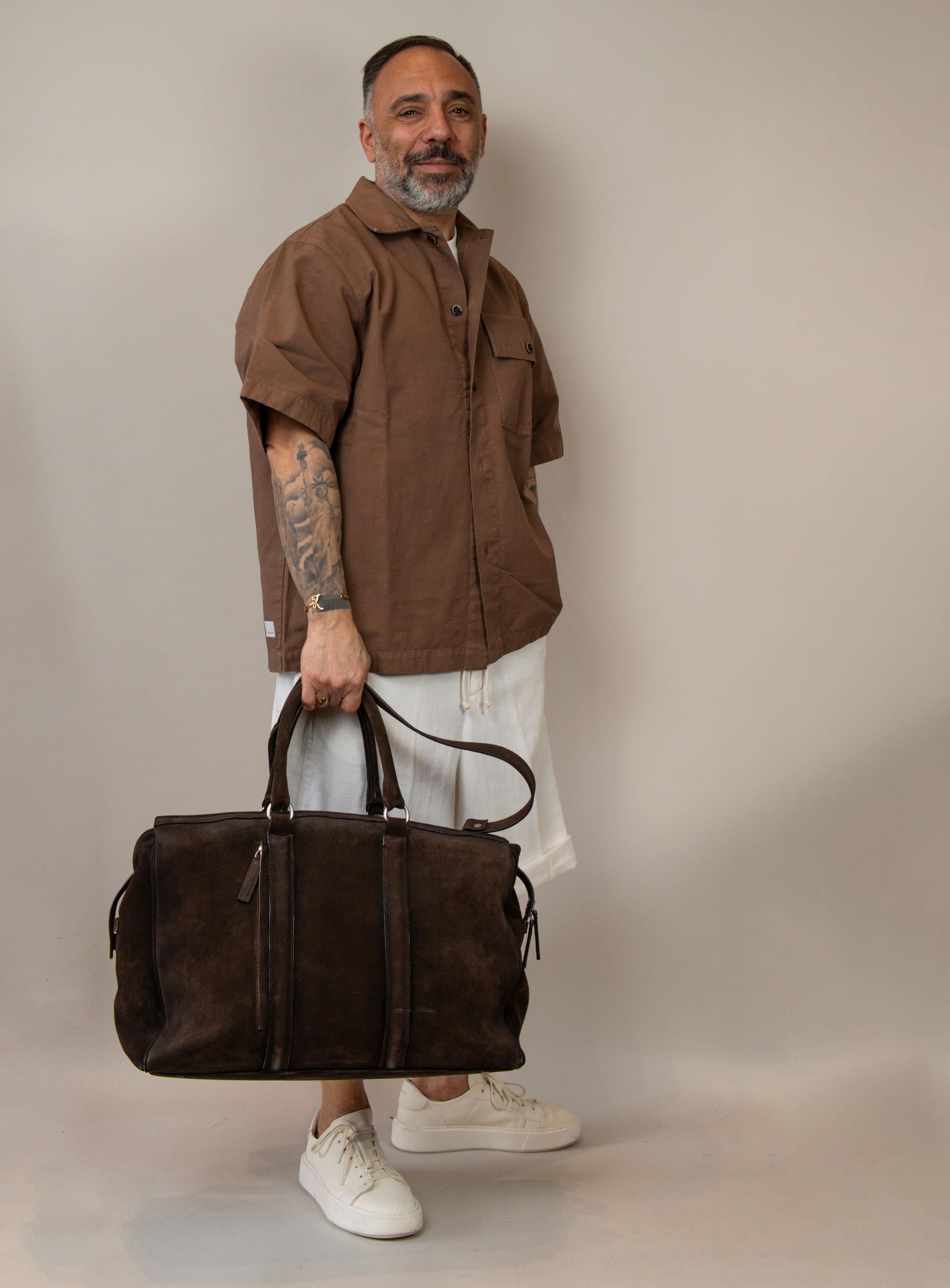 Borsa Officine Creative uomo Quentin testa di moro QUENTIN/009 VALIGIA OFFICINE CREATIVE