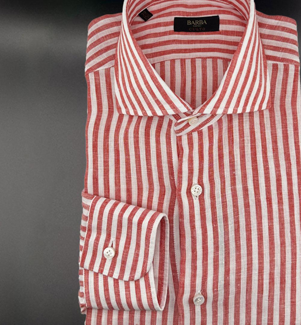 Camicia Barba uomo K1U13P0147066 corallo K1U13P0147066 0008 RIGA CORALLO BARBA