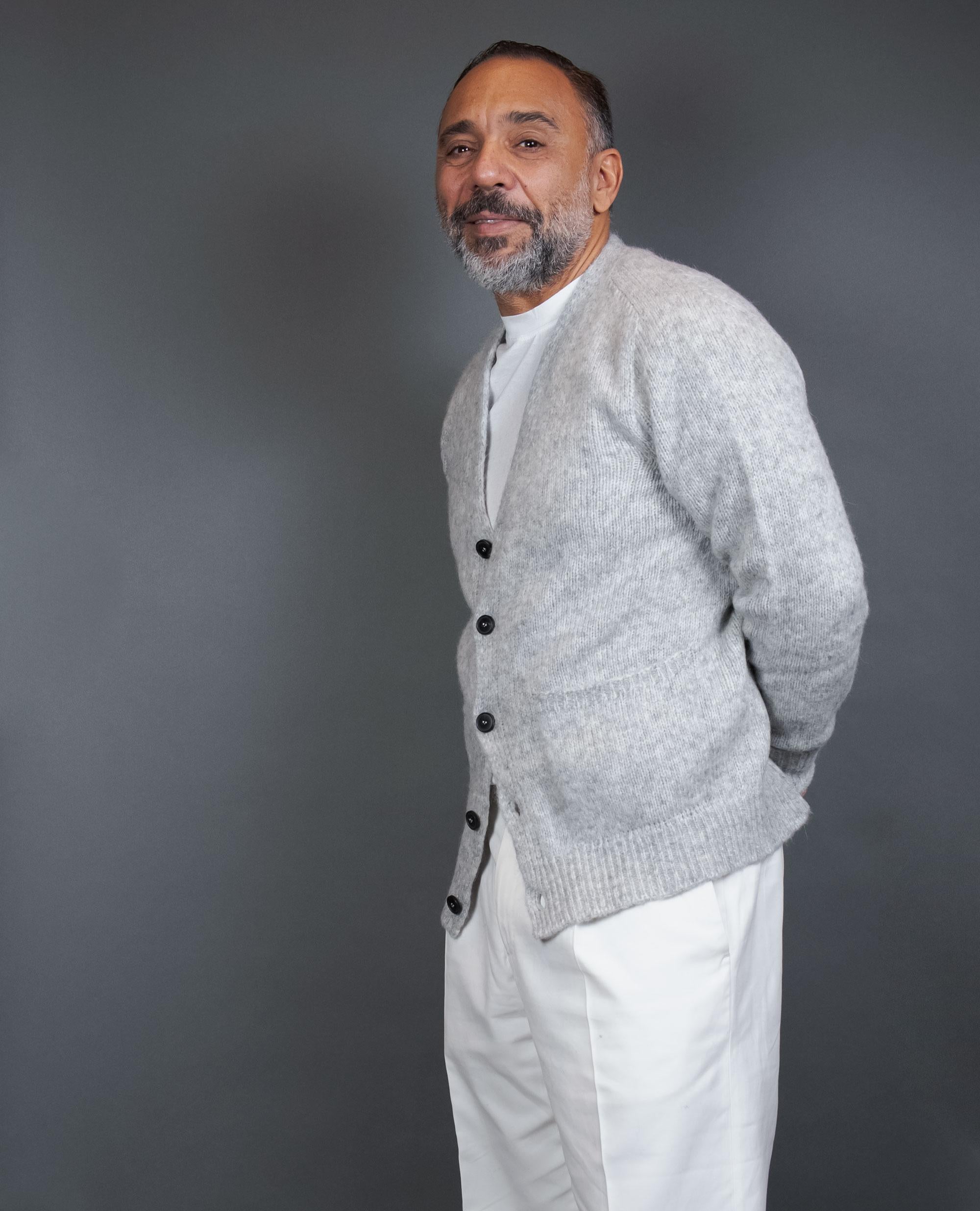 Cardigan OFFICINE uomo 302 09 Grigio 302 09 506 FOGGY OFFICINE