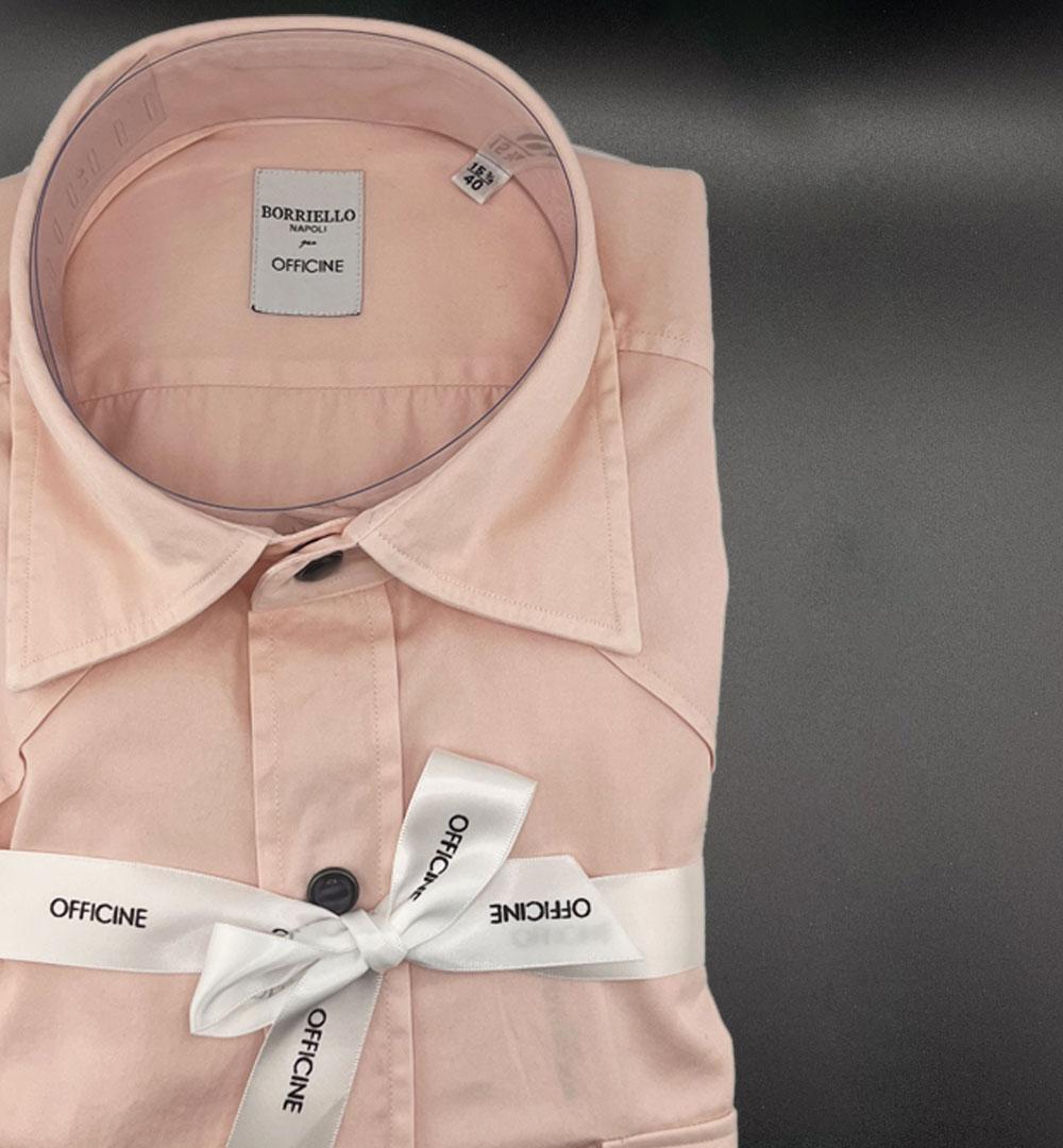 Camicia Borriello x Officine uomo 20028 rosa 20028 14 ROSA BORRIELLO