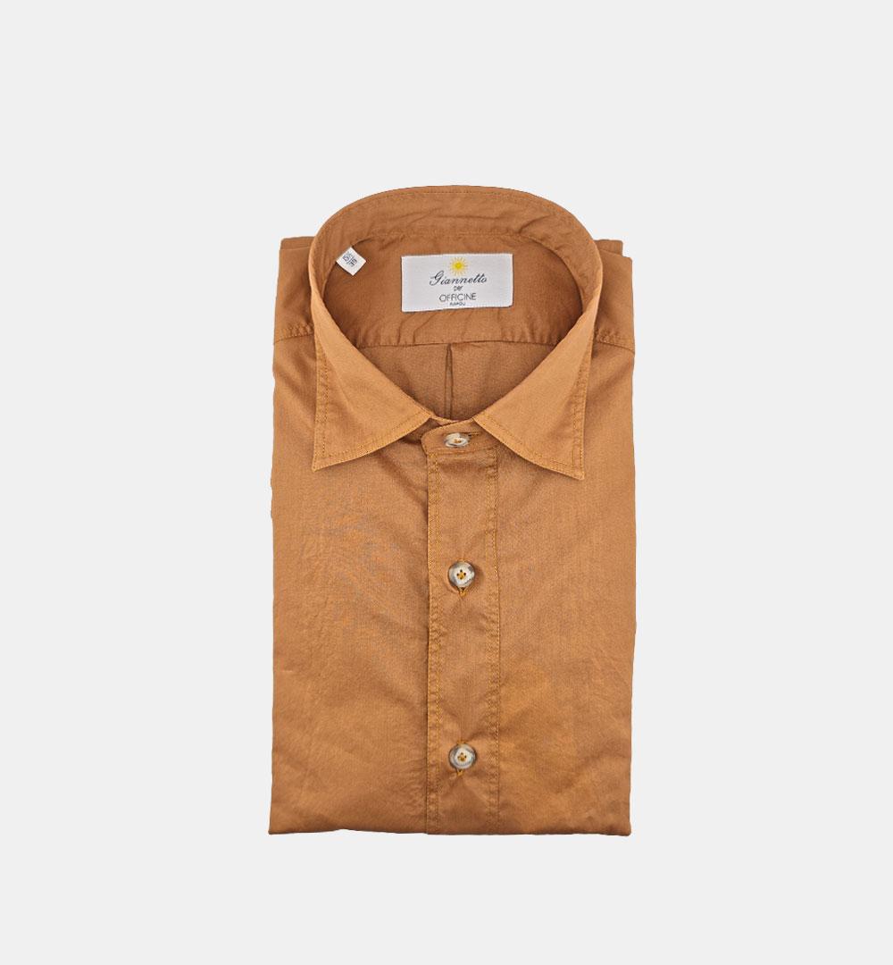 Camicia Giannetto Portofino uomo 61130 mattone CAMICIA 61130 2250 47 05 SANFORT