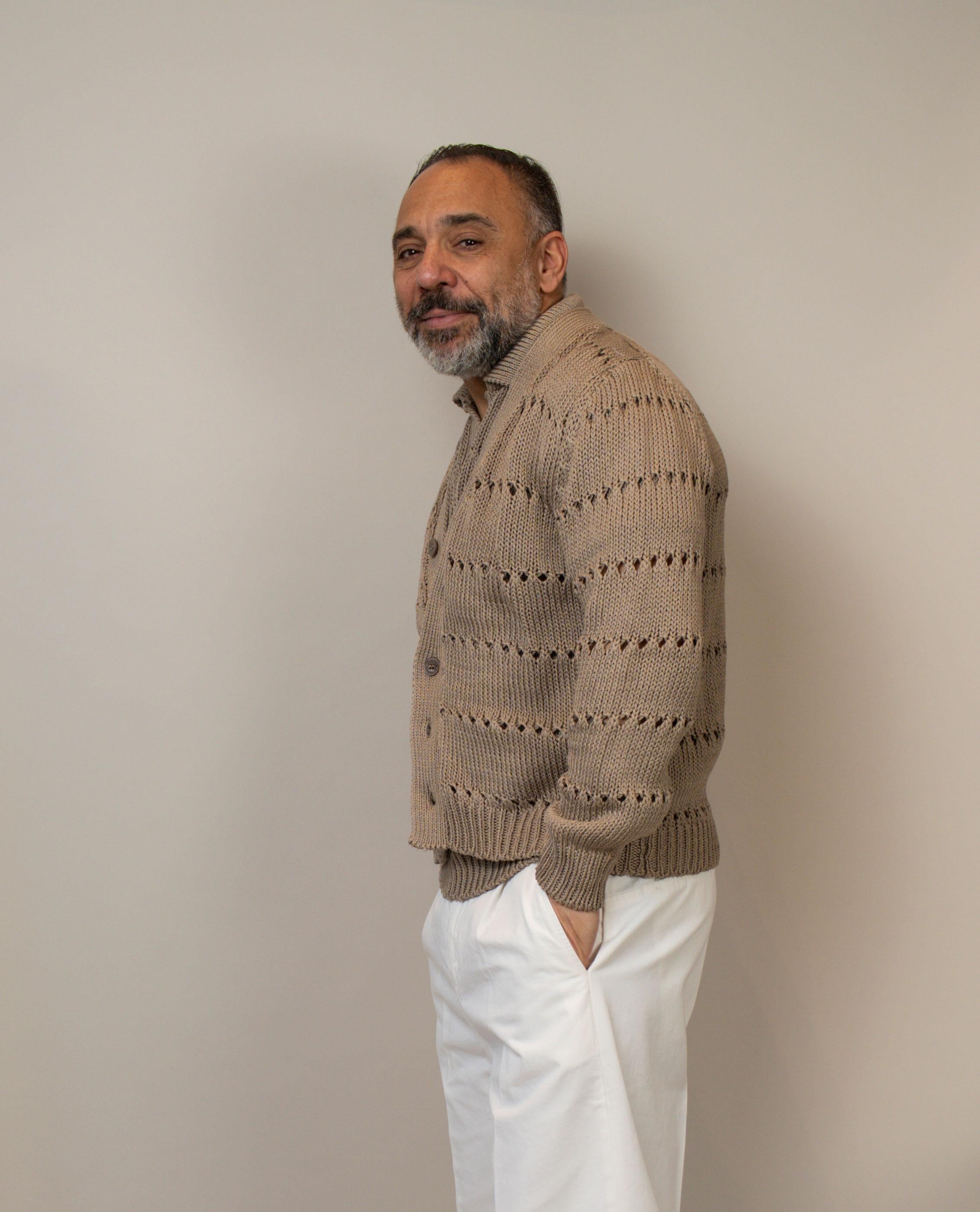 Cardigan Daniele Fiesoli uomo 4070 marrone CARDIGAN 4070 38 DANIELE FIESOLI