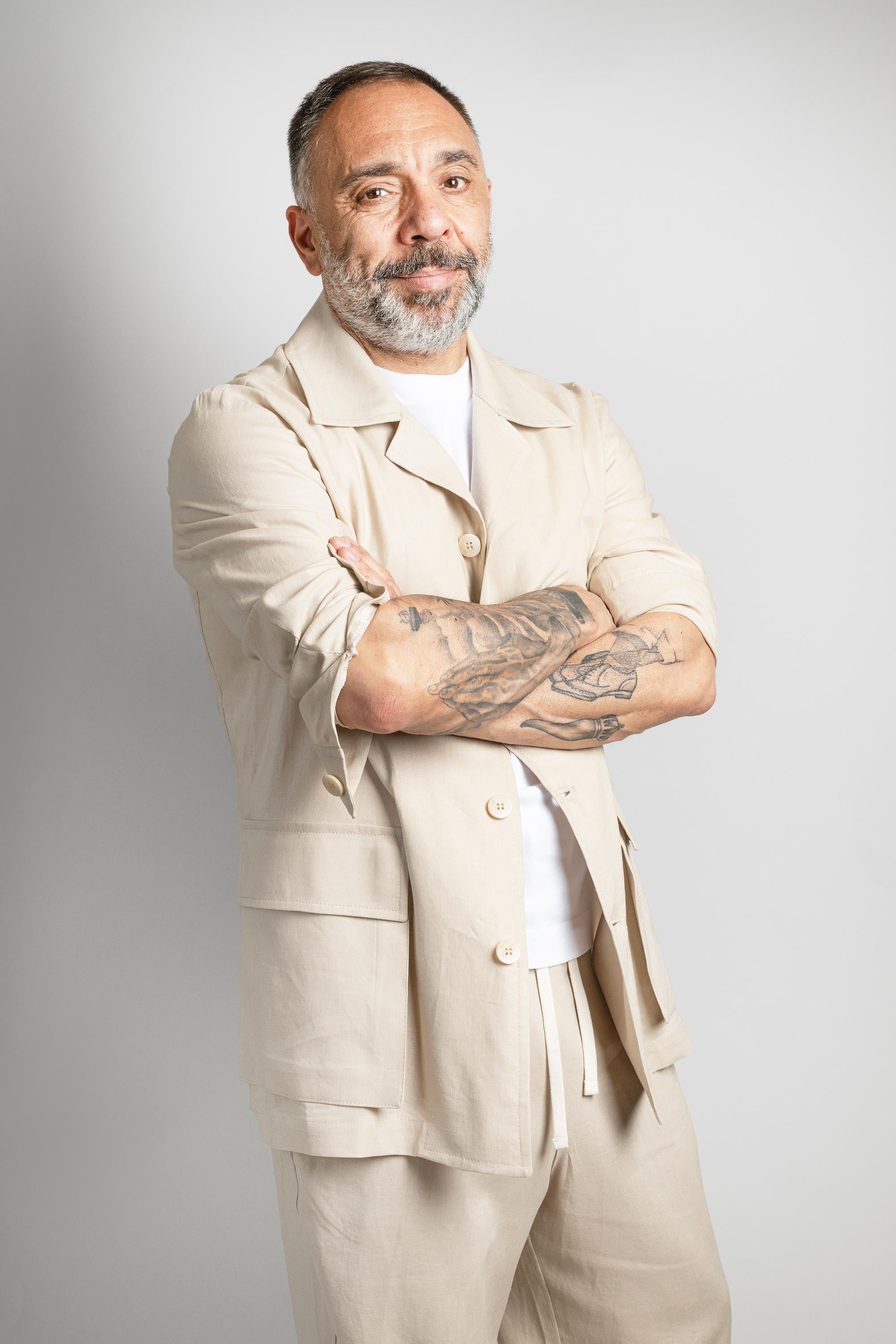 Camicia OFFICINE uomo SARIANA Beige SARIANA BEIGE OFFICINE