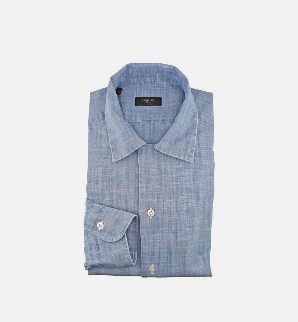 Camicia Barba uomo PBU92P0154262 denim PBU92P0154262 01 BARBA