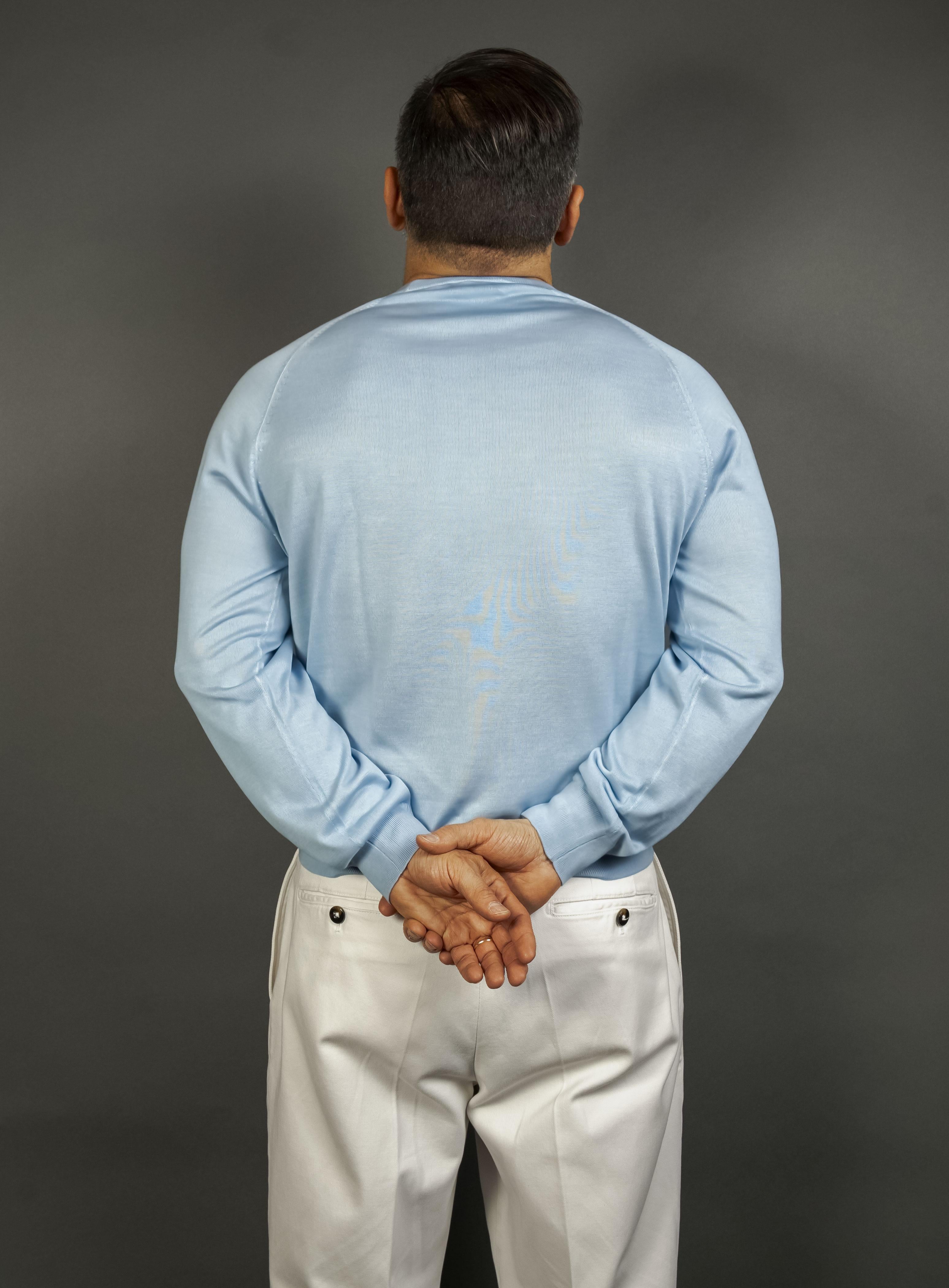 Girocollo Kangra uomo 1010 01 azzurro 1010 01 050 AZZURRO KANGRA