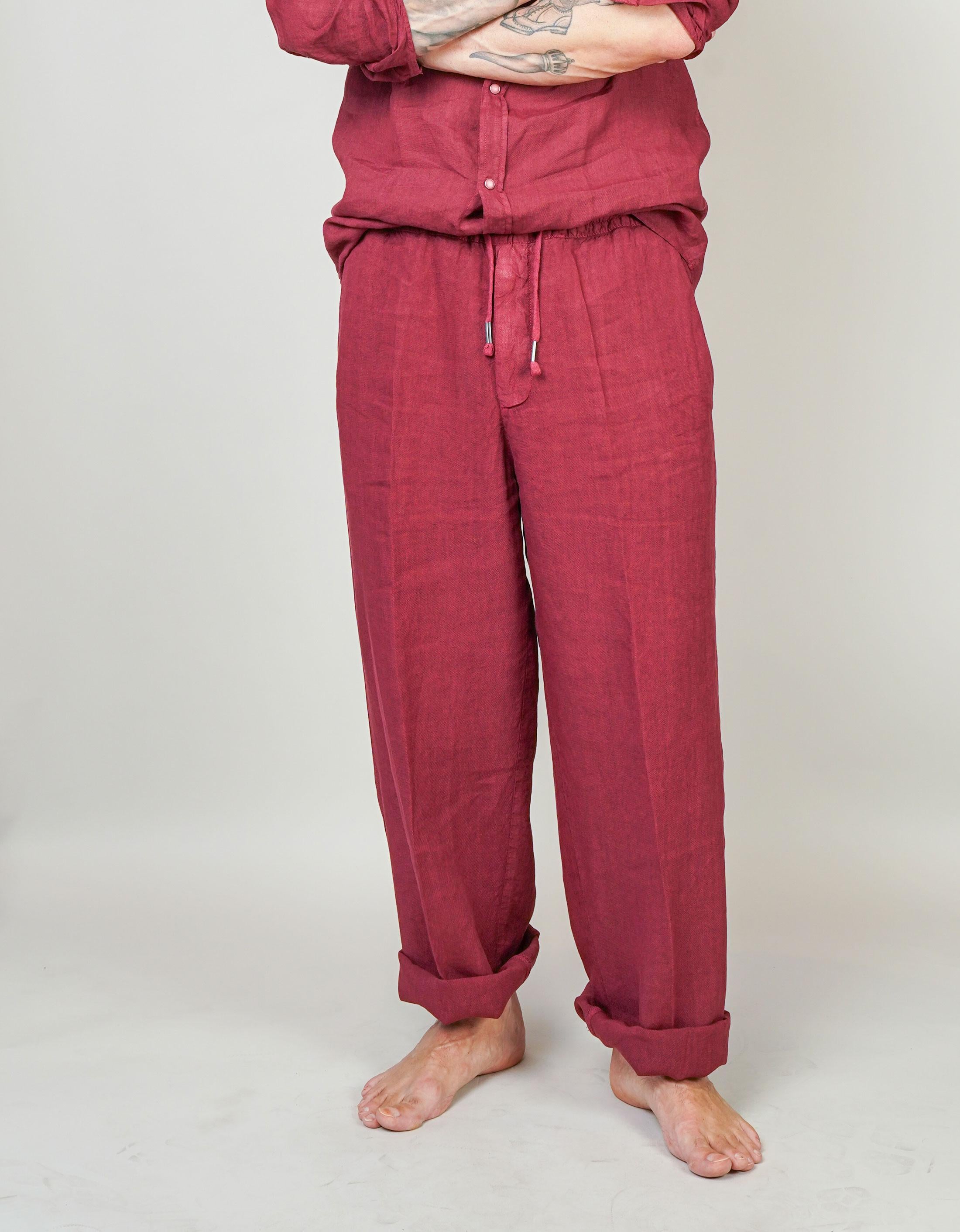 Pantalone Inlinum uomo Pajama rosso PAJAMA TROPEA PANTS ROSSO INLINUM