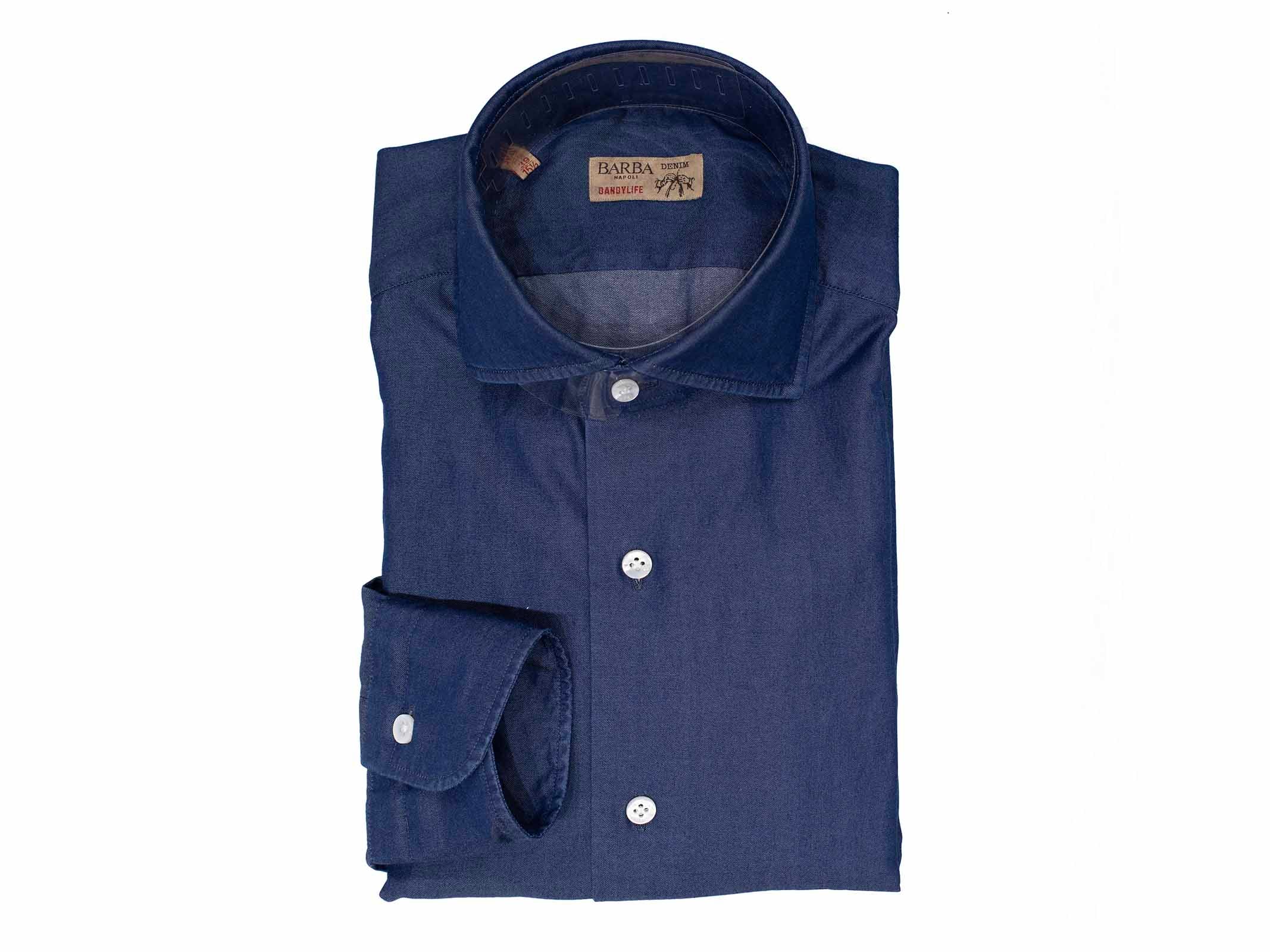 Camicia Barba uomo K1U13P01PZ09980002 denim scuro<BR/> K1U13P01PZ0998 DENIM BARBA 