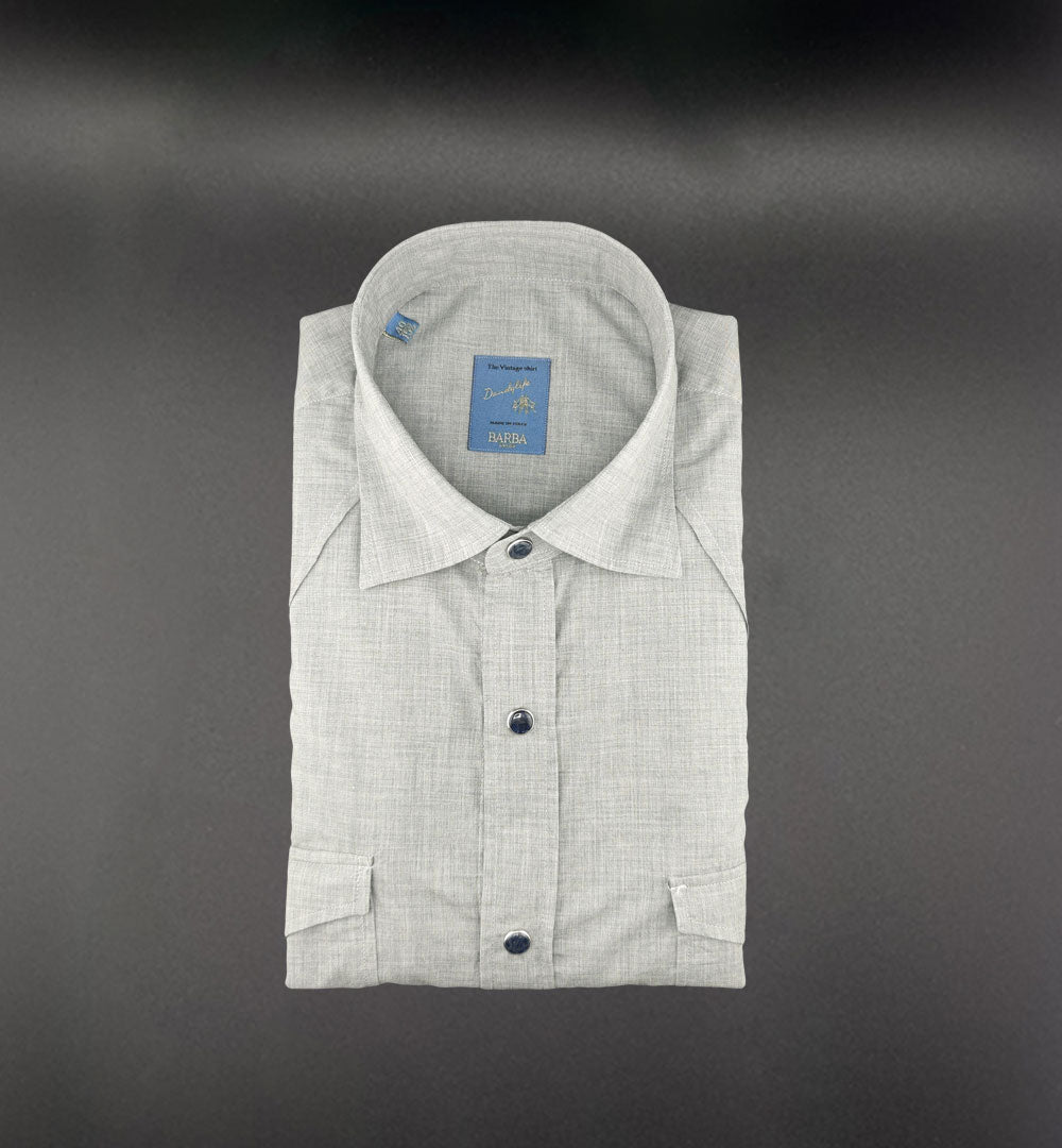 Camicia Barba uomo WSU10P2050078 grigia WSU10P2050078 0001 GRIGIA BARBA 