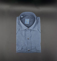 Camicia Barba uomo WSU10P2050078 03 BLU <BR/>