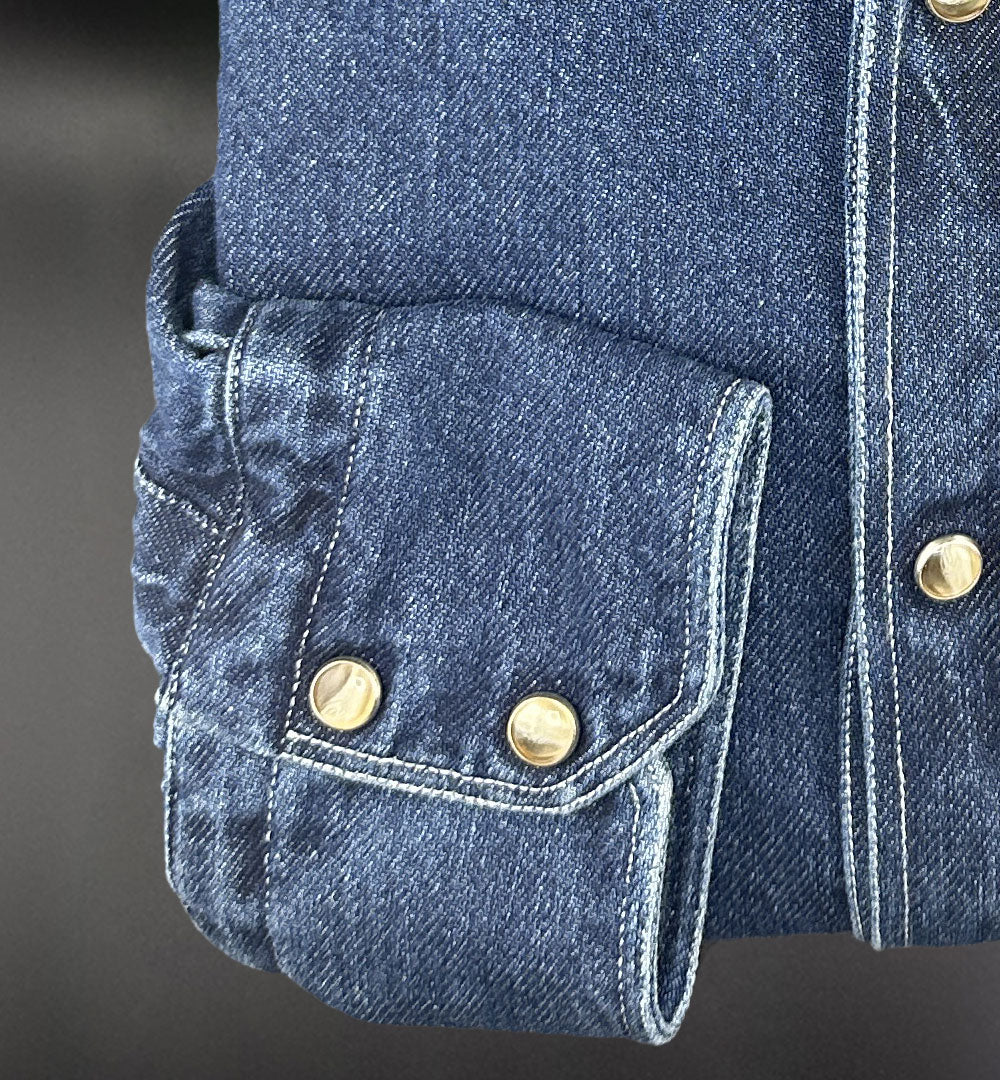 Camicia Giangi x Officine uomo Osiride blu medio OSIRIDE DENIM MEDIO GIANGI 