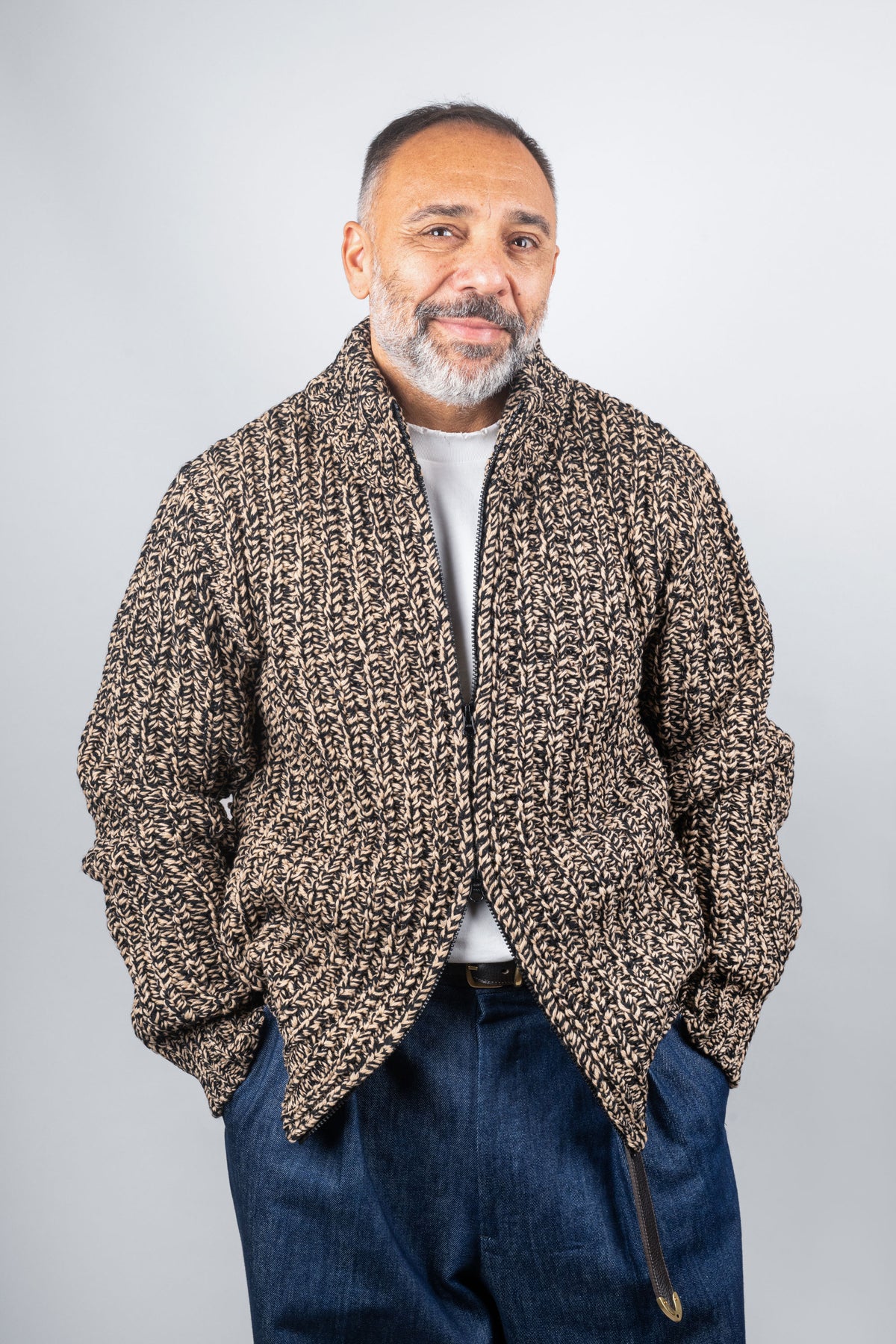 Cardigan Altea uomo Giubbino GIUBBINO 2661130 cammello nero<BR/> GIUBBINO 2661130 34 CAMMELLO ALTEA 