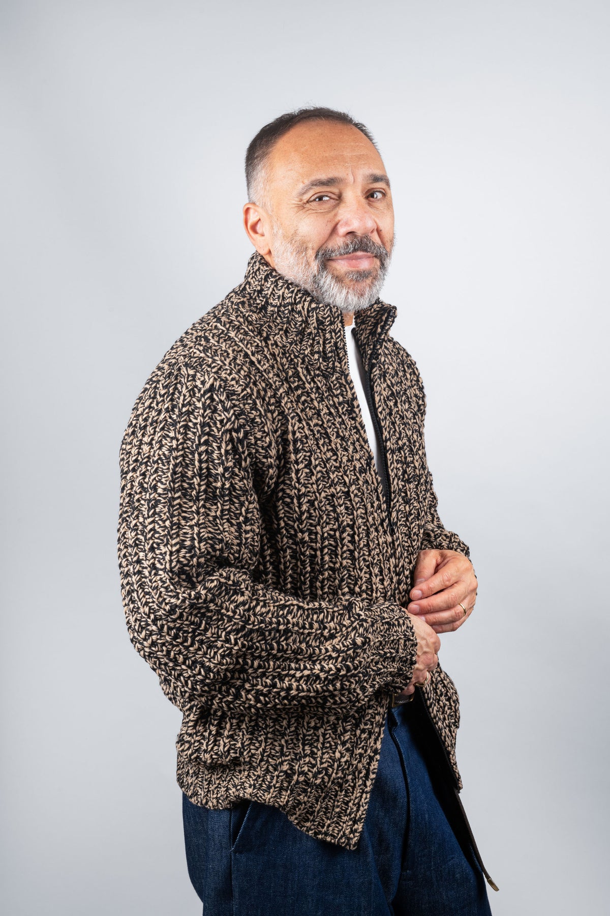 Cardigan Altea uomo Giubbino GIUBBINO 2661130 cammello nero<BR/> GIUBBINO 2661130 34 CAMMELLO ALTEA 