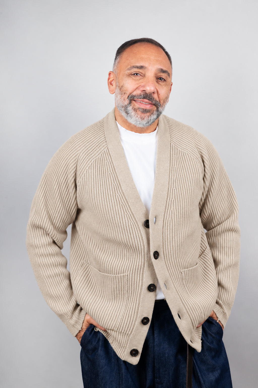 Cardigan Atomofactory uomo CARDIGAN FU13 sabbia CARDIGAN FU13 67D SABBIA ATOMOFACTORY 