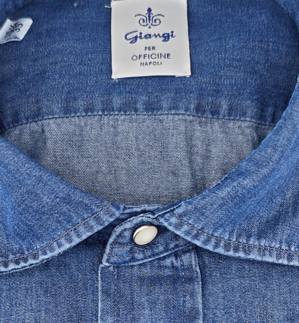 Camicia GIANGI uomo BIM CANN 703 Denim Scuro BIM CANN 703 1 SCURO GIANGI 