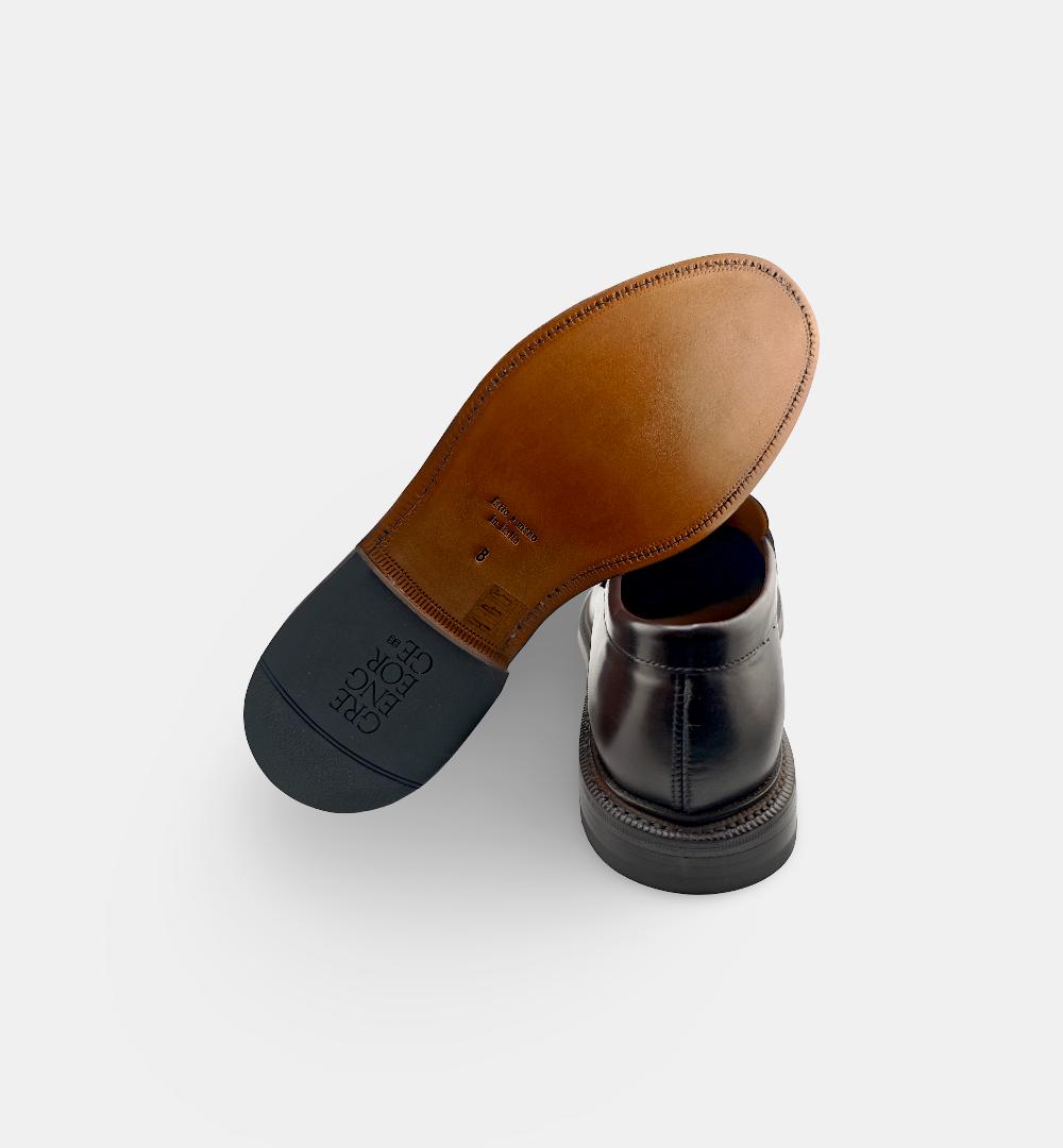 Mocassino GREEN GEORGE uomo 1203 Testa di moro 1203 PENNY T.D.M GREEN GEORGE 