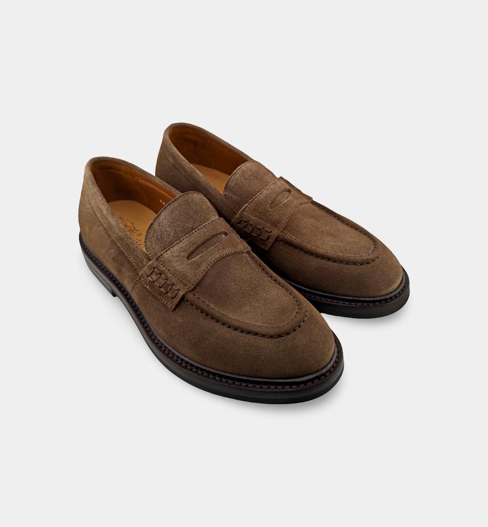 Mocassino GREEN GEORGE uomo 9041 Taupe<BR/> 9041 PENNY449 GREEN GEORGE 