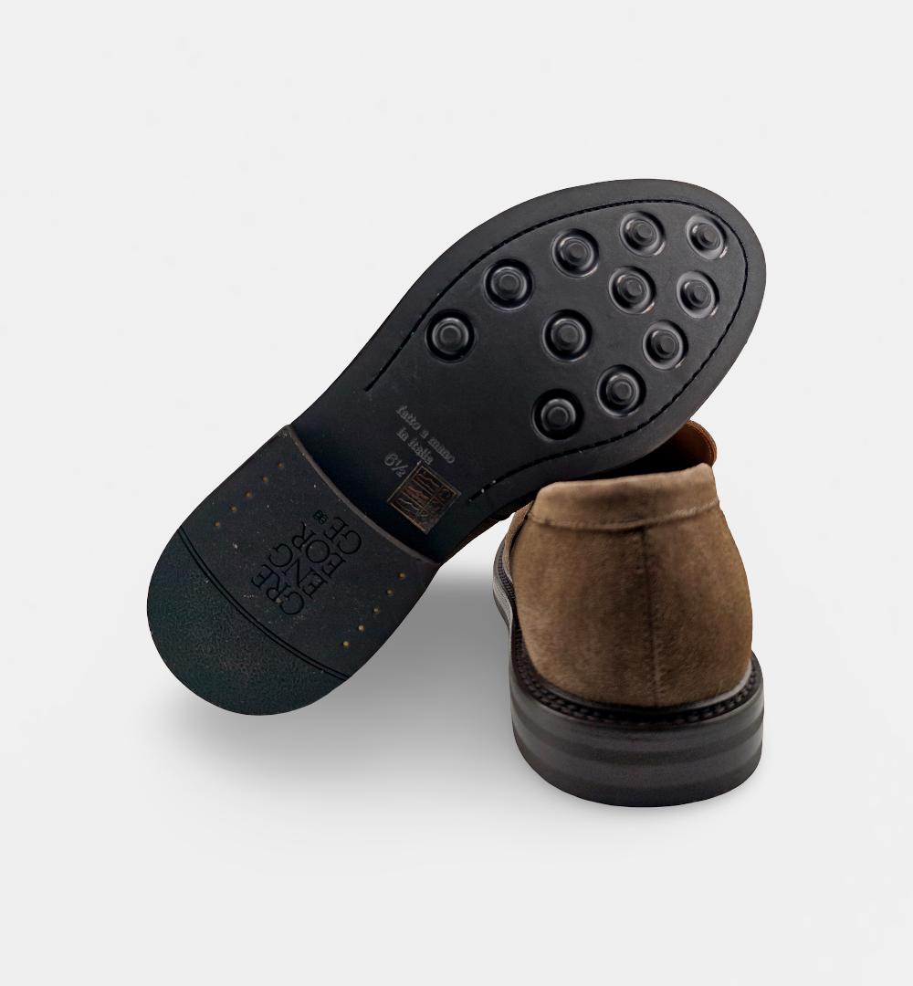 Mocassino GREEN GEORGE uomo 9041 Taupe<BR/> 9041 PENNY449 GREEN GEORGE 