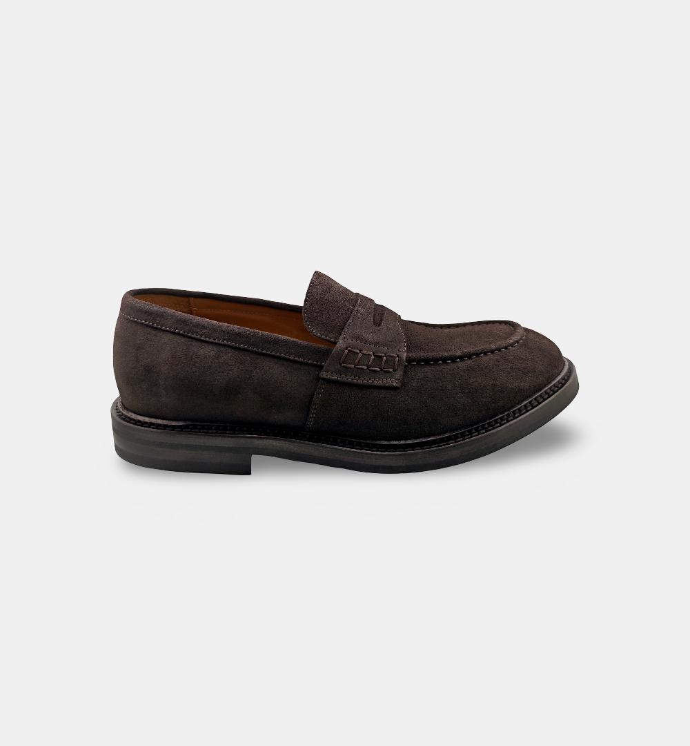 Mocassino GREEN GEORGE uomo 9041 Testa di moro<BR/> 9041 PENNY 375 GREEN GEORGE 