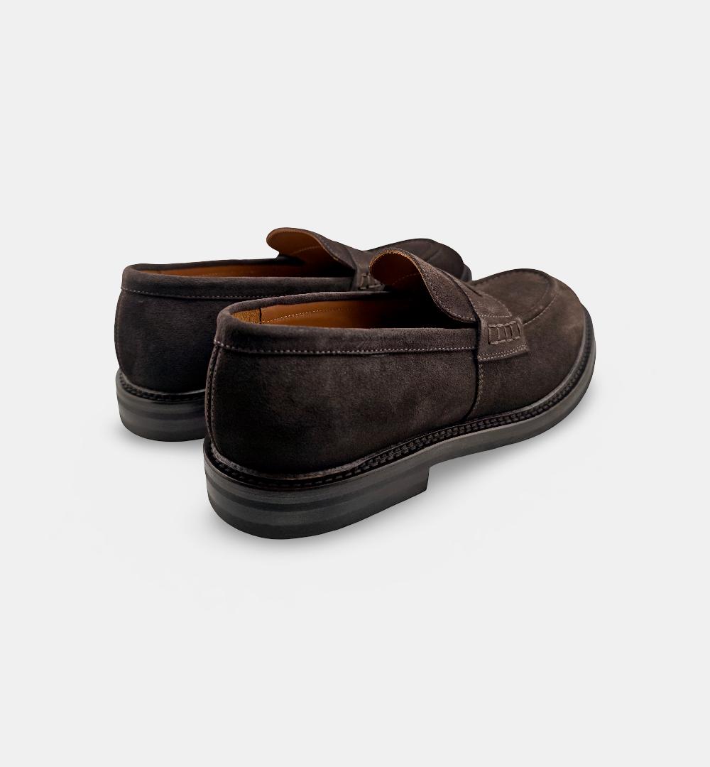 Mocassino GREEN GEORGE uomo 9041 Testa di moro<BR/> 9041 PENNY 375 GREEN GEORGE 