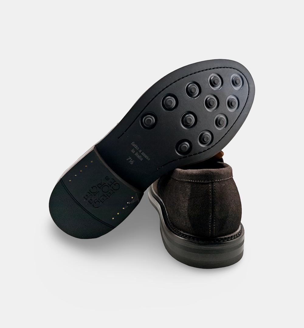 Mocassino GREEN GEORGE uomo 9041 Testa di moro<BR/> 9041 PENNY 375 GREEN GEORGE 