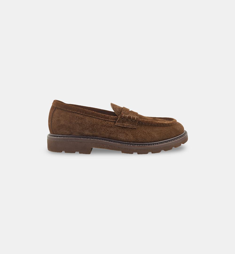 Mocassino HENDERSON uomo 86407 Testa di moro 86407 S.10 COLLEGE HENDERSON 