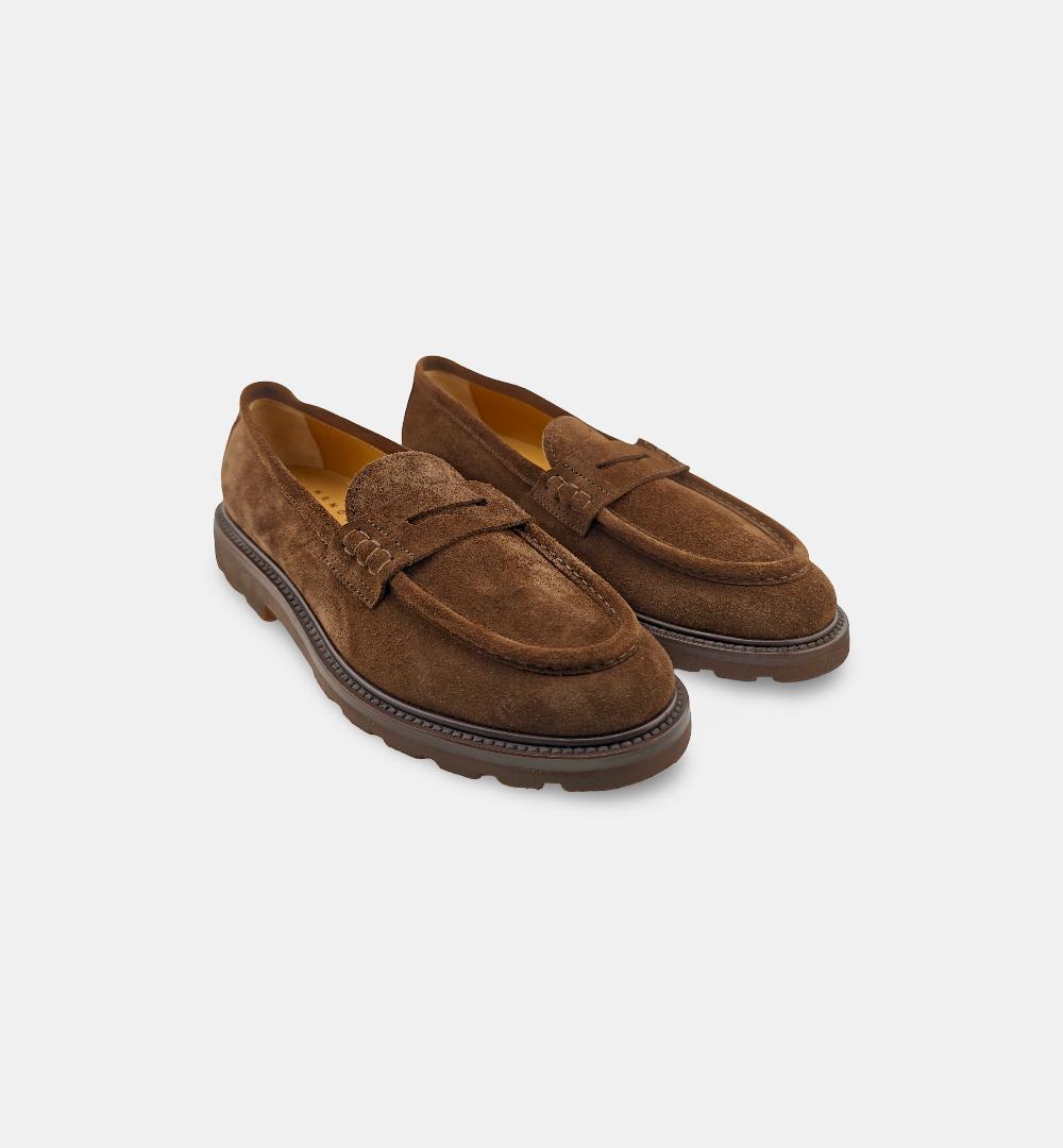 Mocassino HENDERSON uomo 86407 Testa di moro 86407 S.10 COLLEGE HENDERSON 