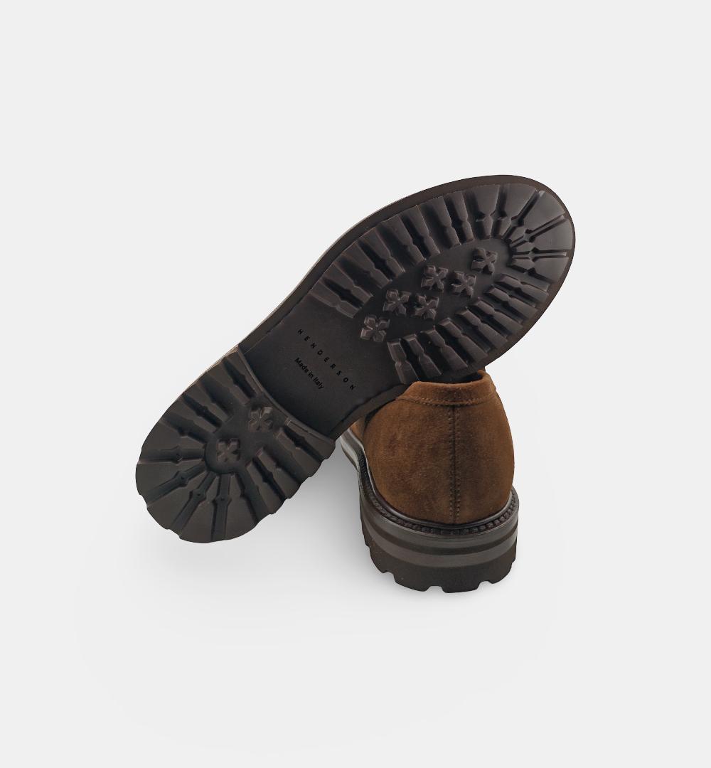 Mocassino HENDERSON uomo 86416 Testa di moro 86416 S.0 COLLEGE HENDERSON 