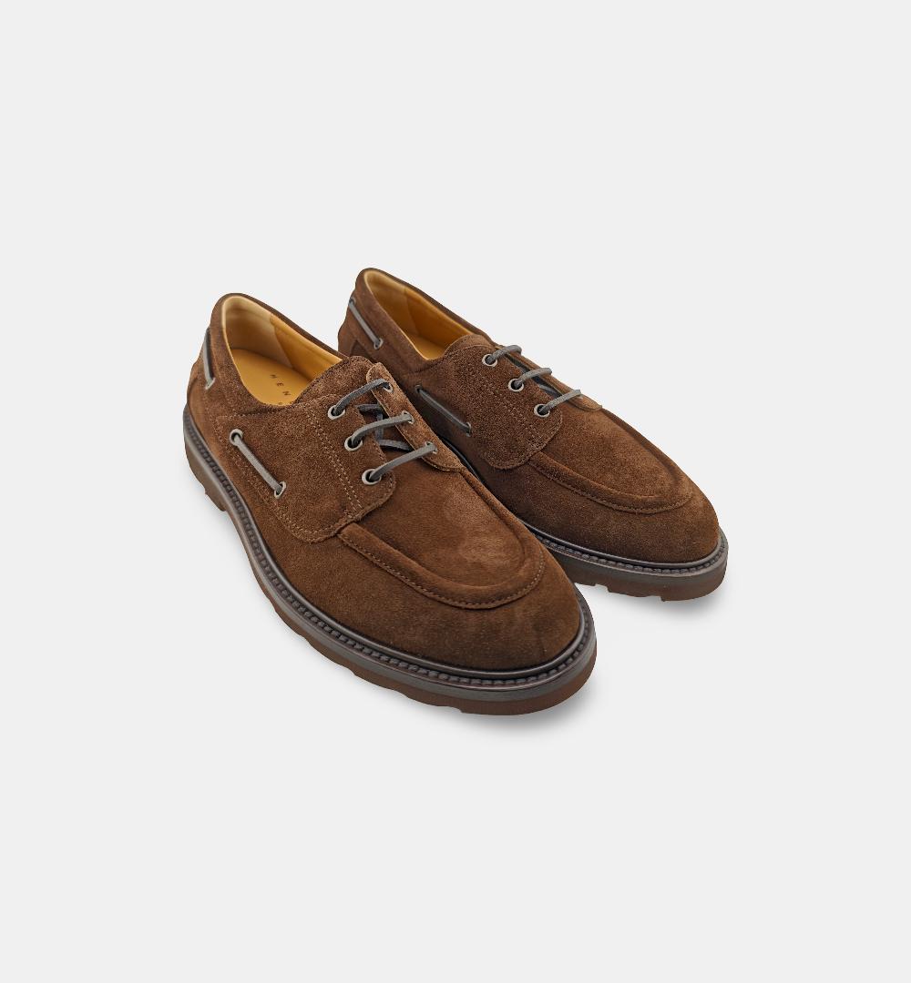 Derby HENDERSON uomo ERIC Testa di moro ERIC S.3 BOAT HENDERSON 