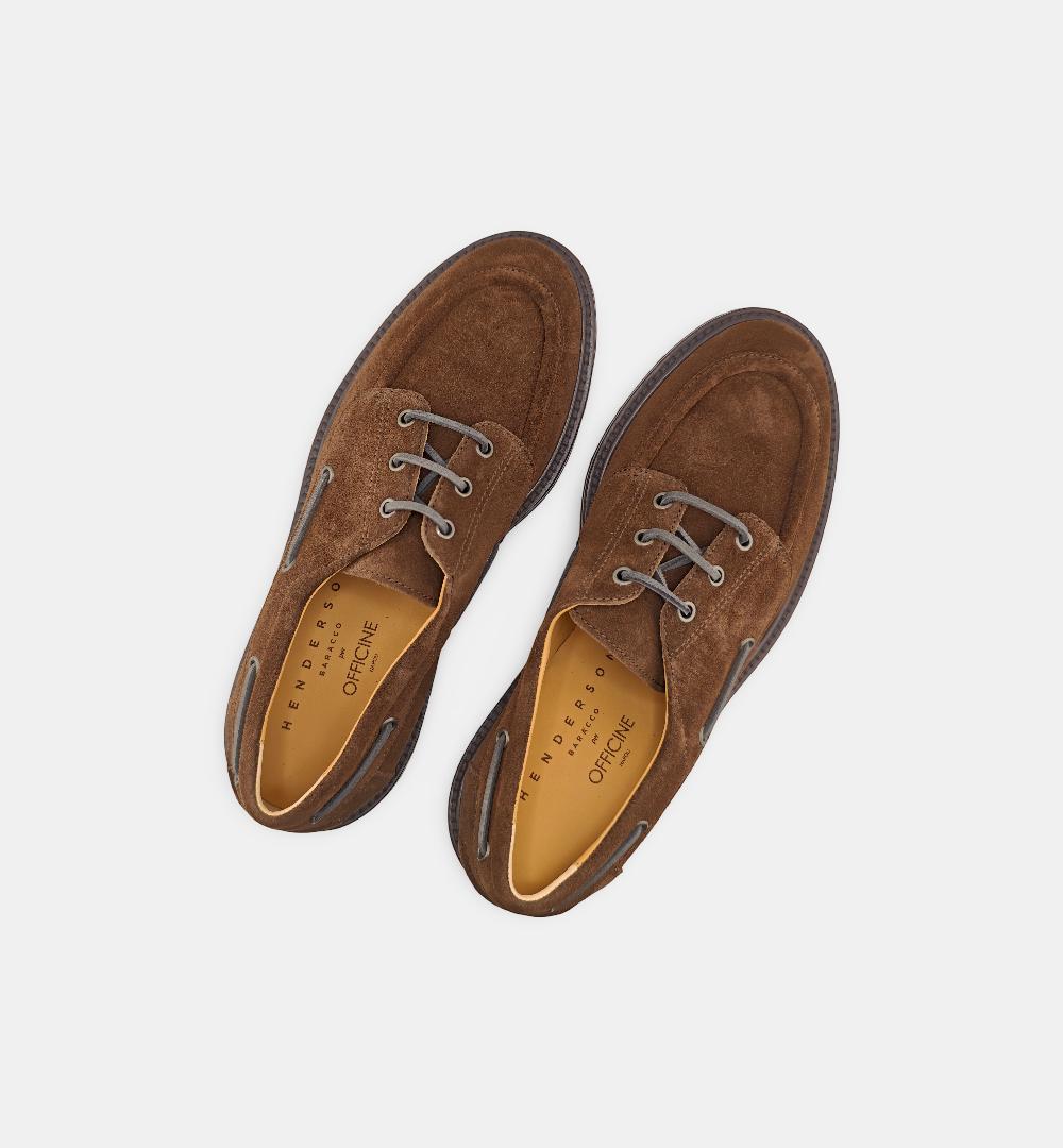 Derby HENDERSON uomo ERIC Testa di moro ERIC S.3 BOAT HENDERSON 