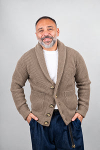 Cardigan Kangra uomo 4108 9902 corteccia